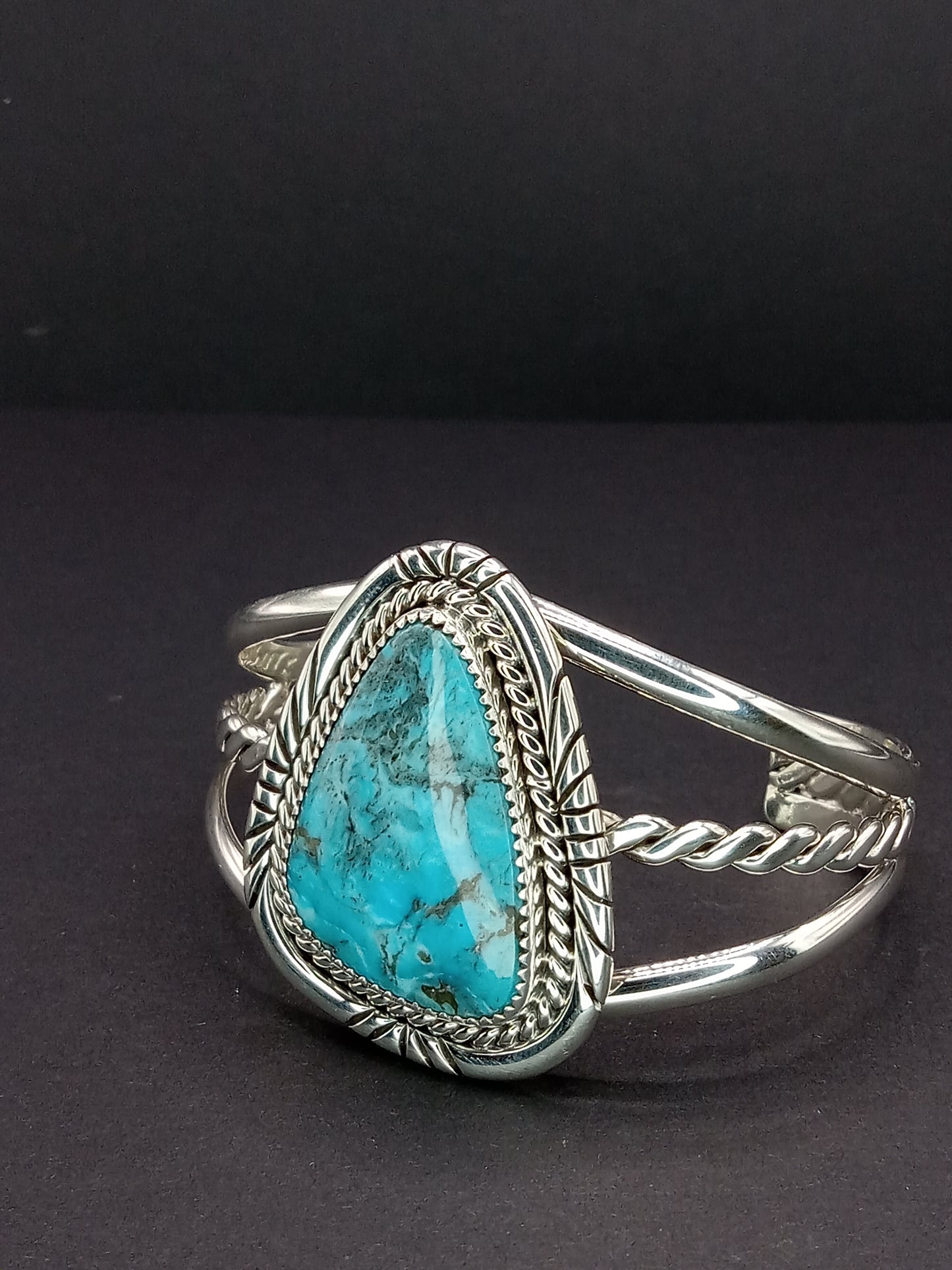 Desert Treasure: Kingman Turquoise Cuff Bracelet