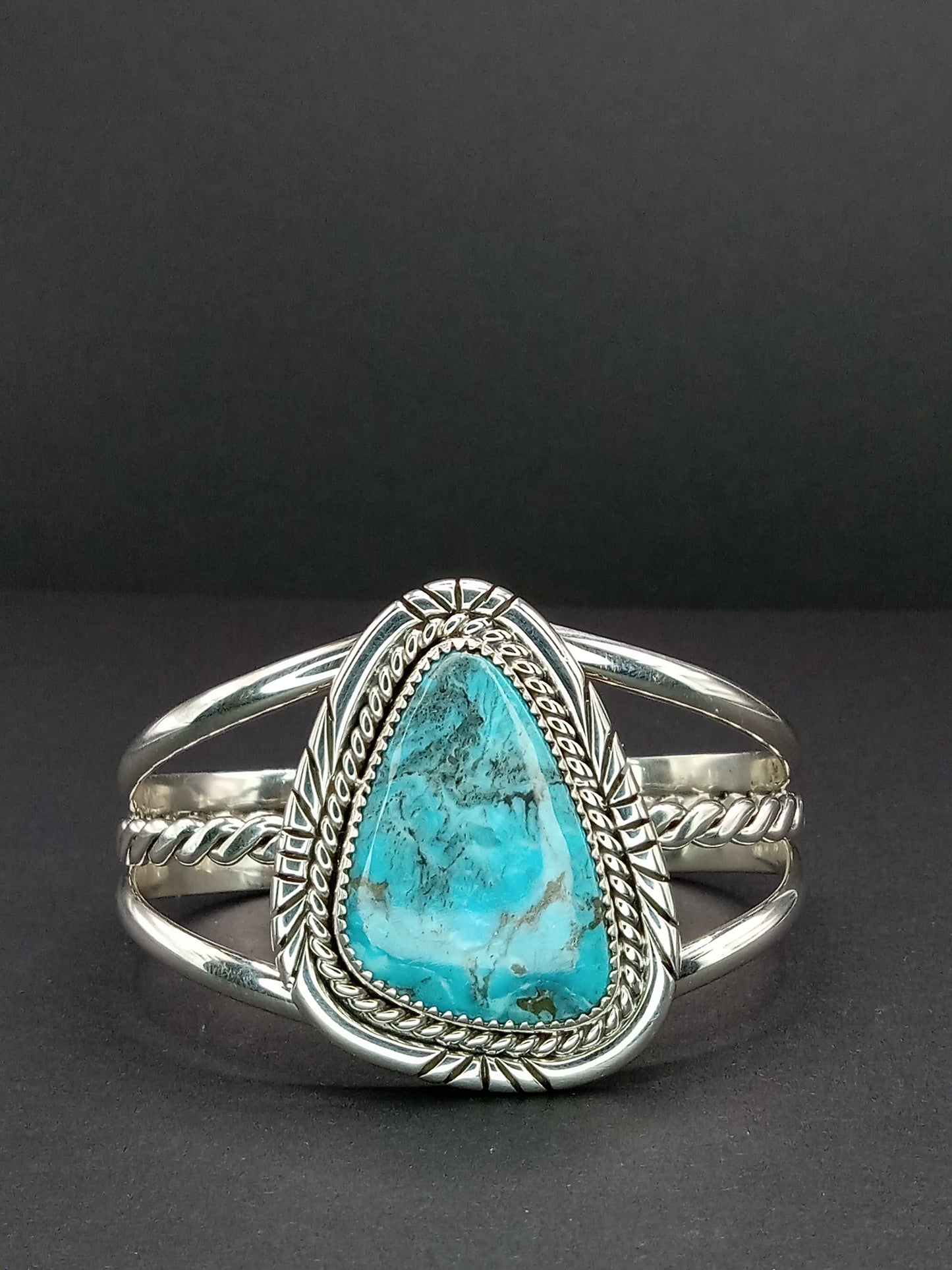Desert Treasure: Kingman Turquoise Cuff Bracelet