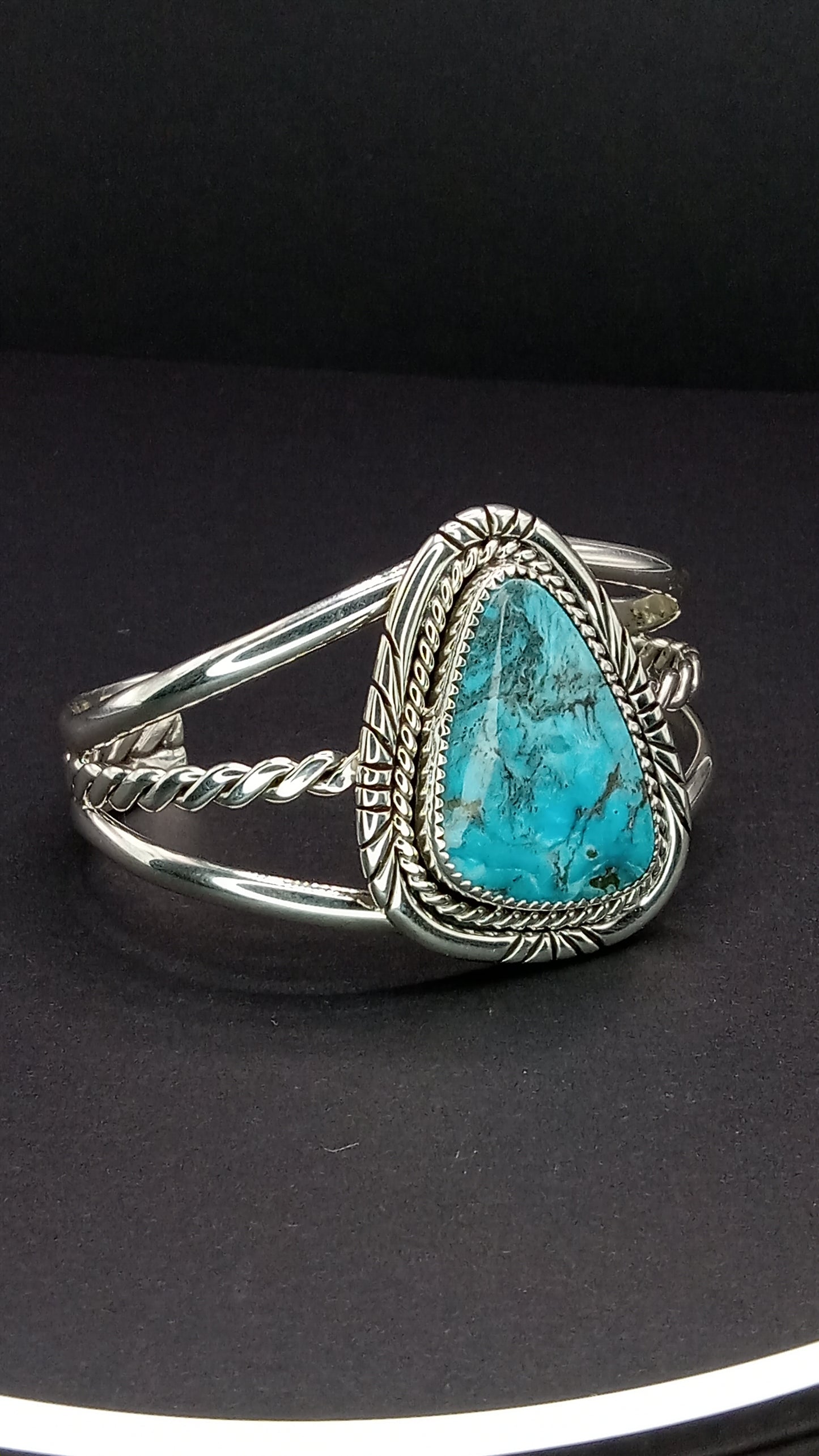 Desert Treasure: Kingman Turquoise Cuff Bracelet