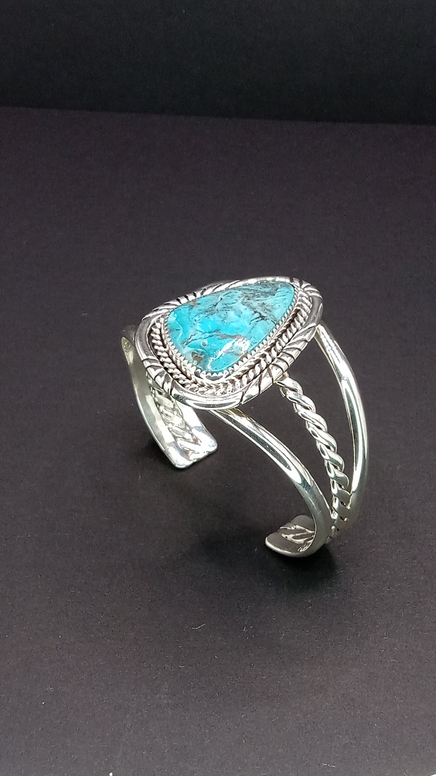 Desert Treasure: Kingman Turquoise Cuff Bracelet
