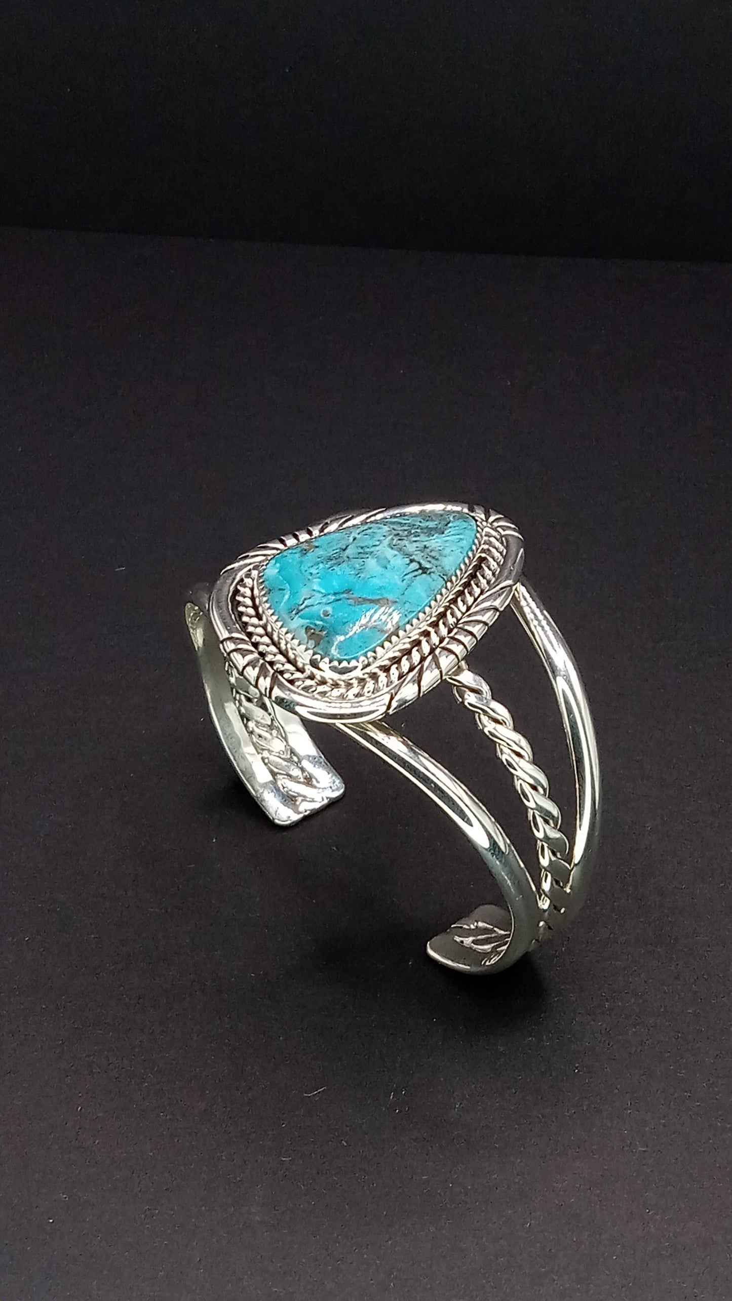 Desert Treasure: Kingman Turquoise Cuff Bracelet