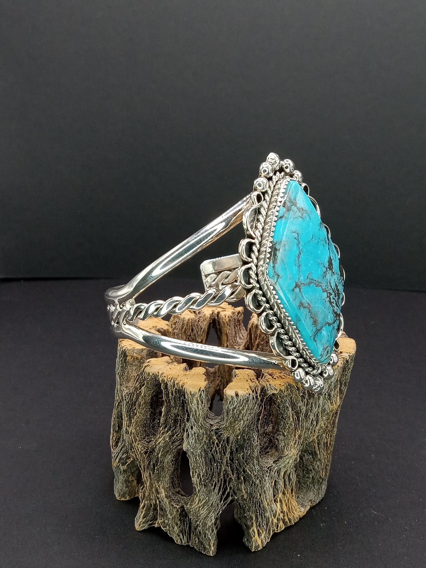 Desert Treasure: Kingman Turquoise Cuff Bracelet