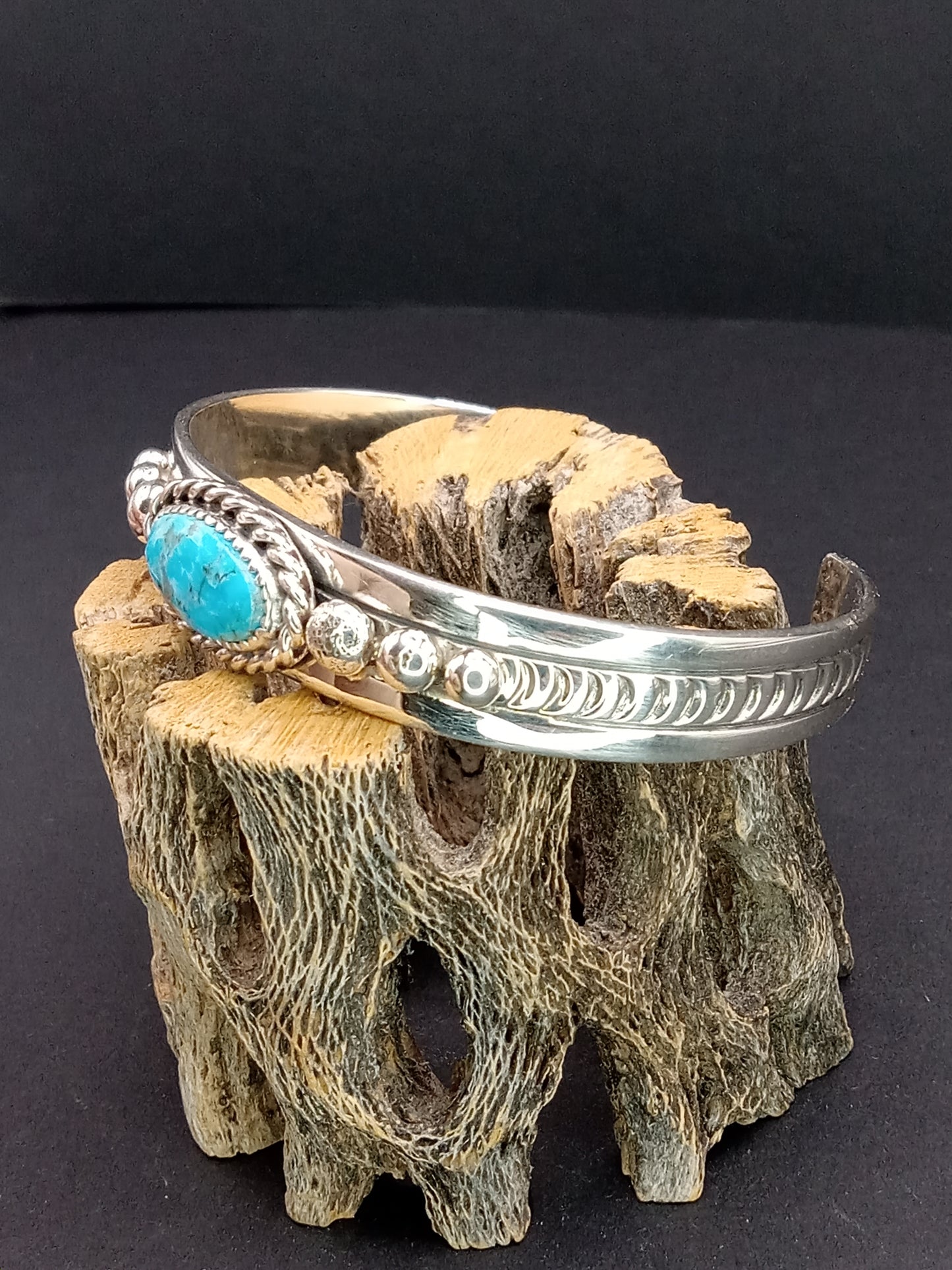 Desert Treasure: Kingman Turquoise Cuff Bracelet