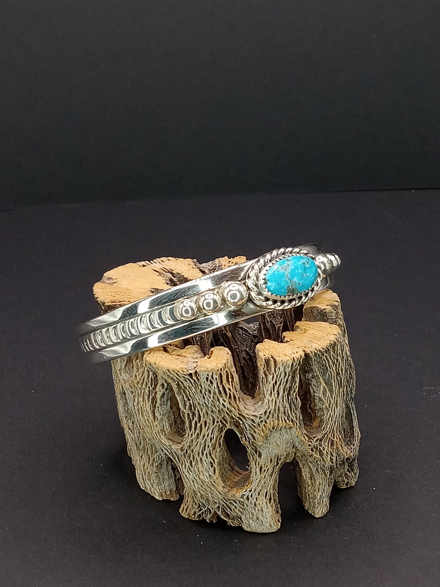 Desert Treasure: Kingman Turquoise Cuff Bracelet