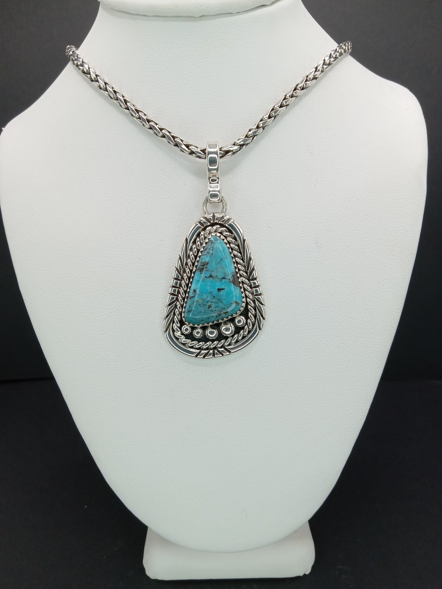 Desert Treasure: Turquoise Pendent, set in Sterling Silver