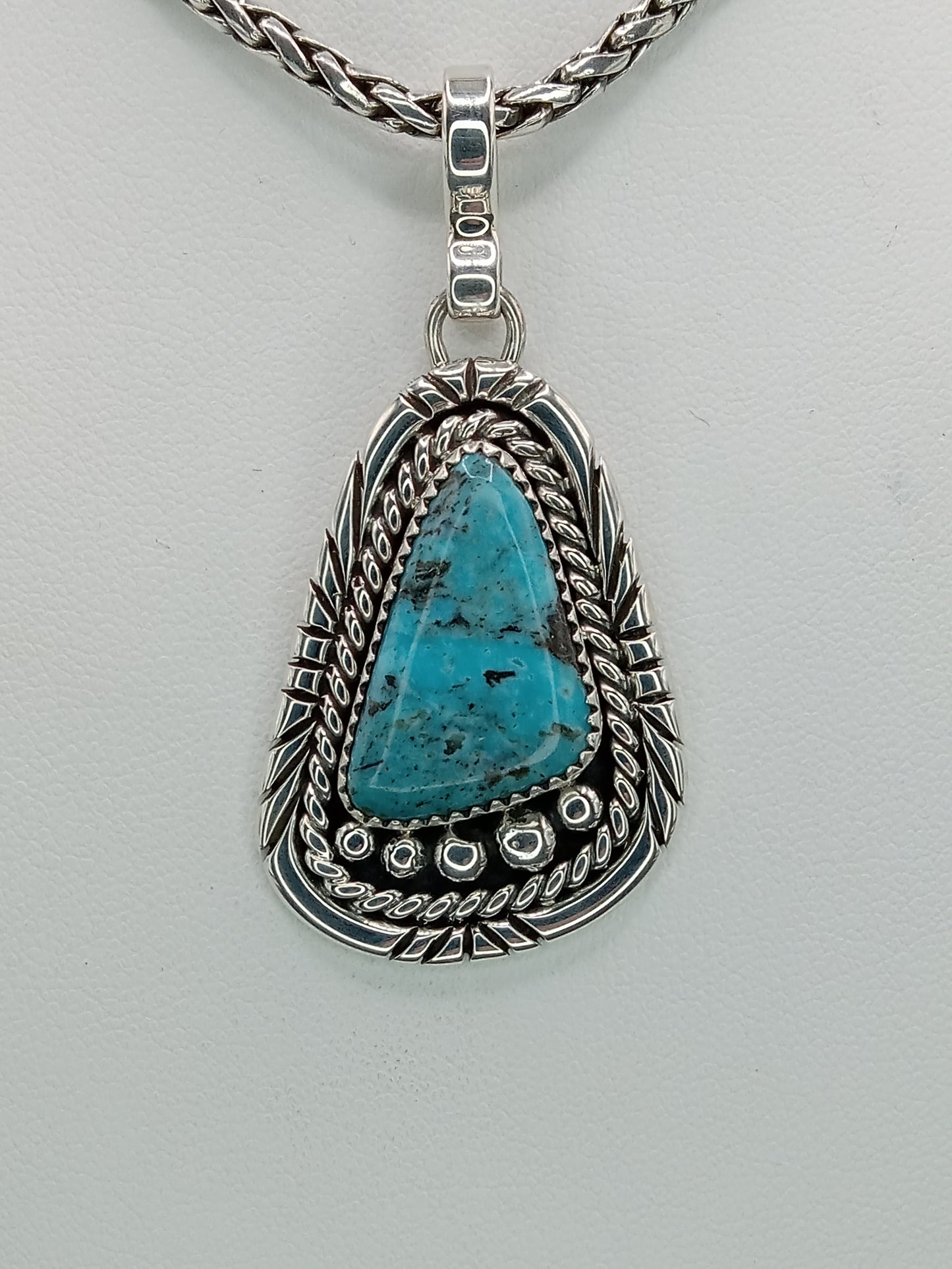 Desert Treasure: Turquoise Pendent, set in Sterling Silver