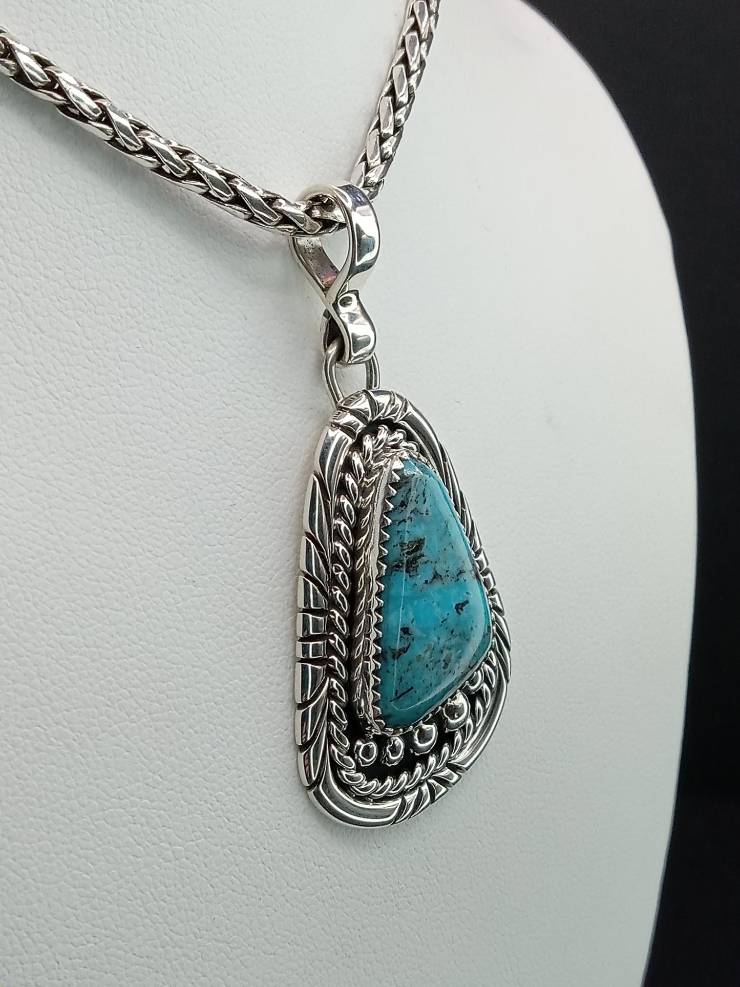 Desert Treasure: Turquoise Pendent, set in Sterling Silver