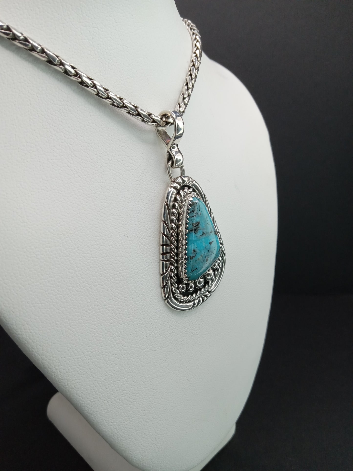 Desert Treasure: Turquoise Pendent, set in Sterling Silver
