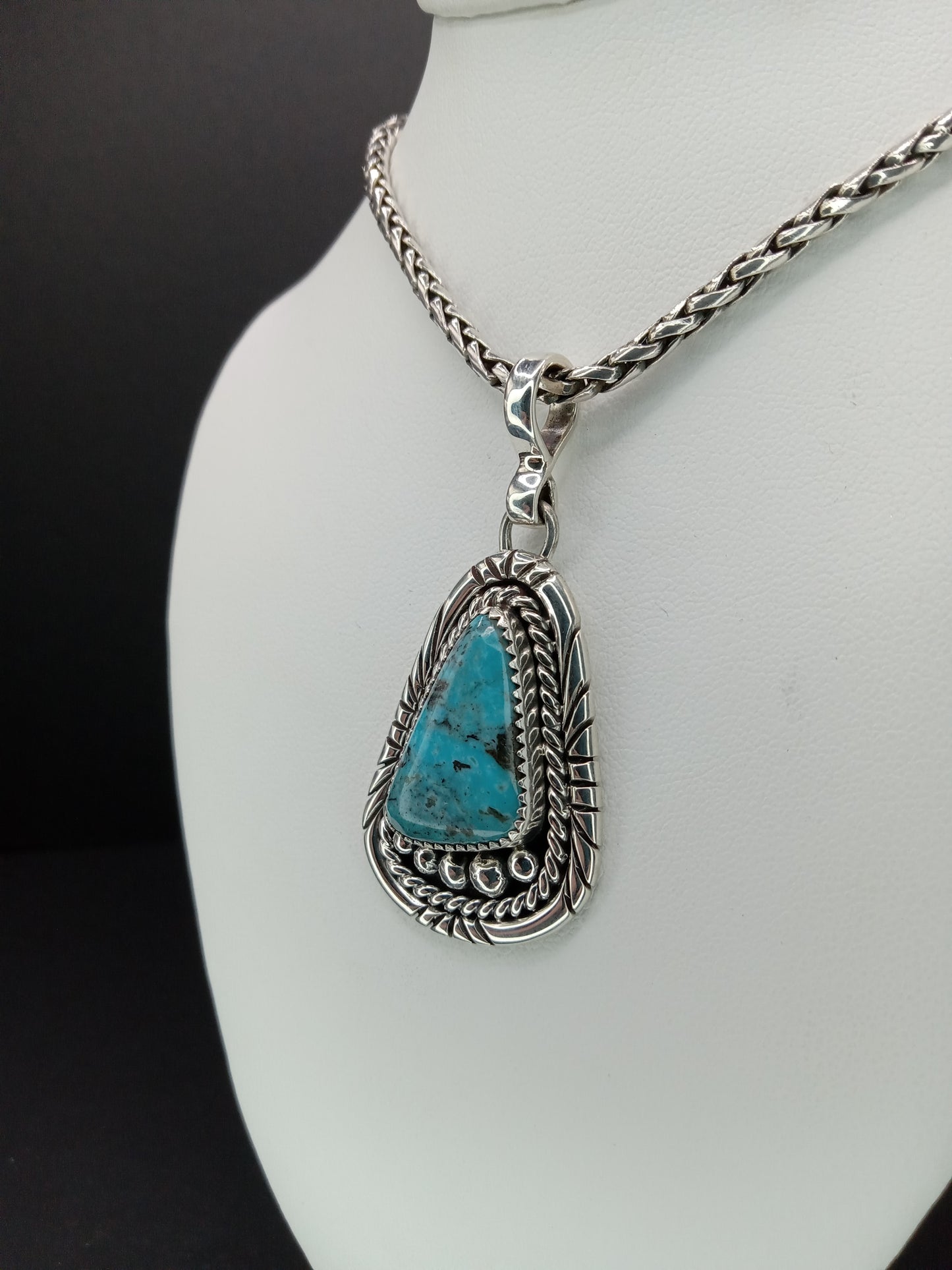 Desert Treasure: Turquoise Pendent, set in Sterling Silver