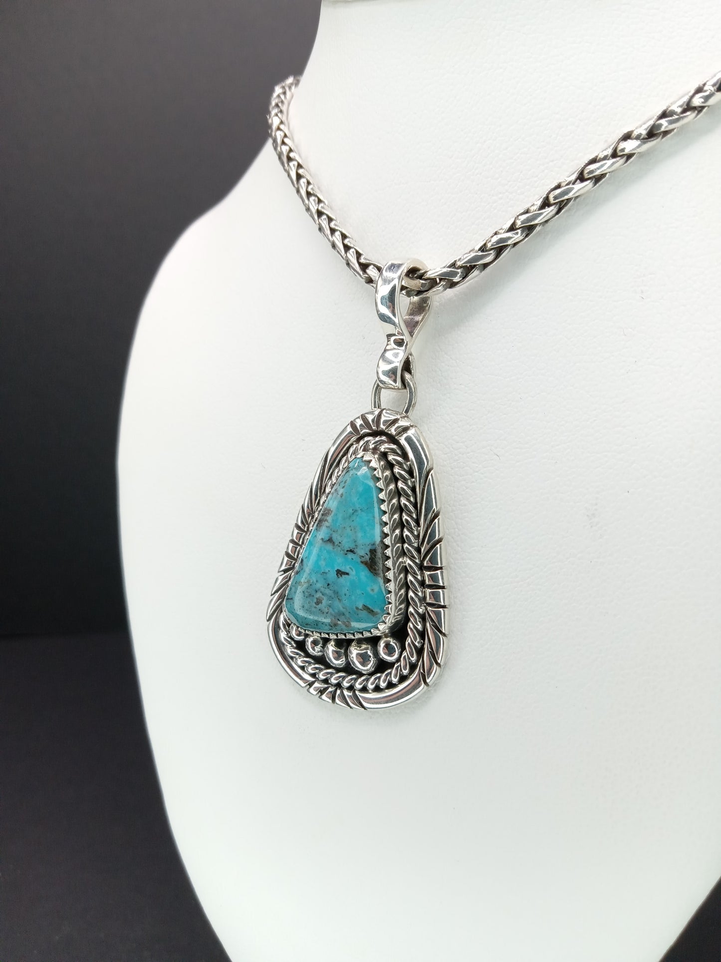 Desert Treasure: Turquoise Pendent, set in Sterling Silver