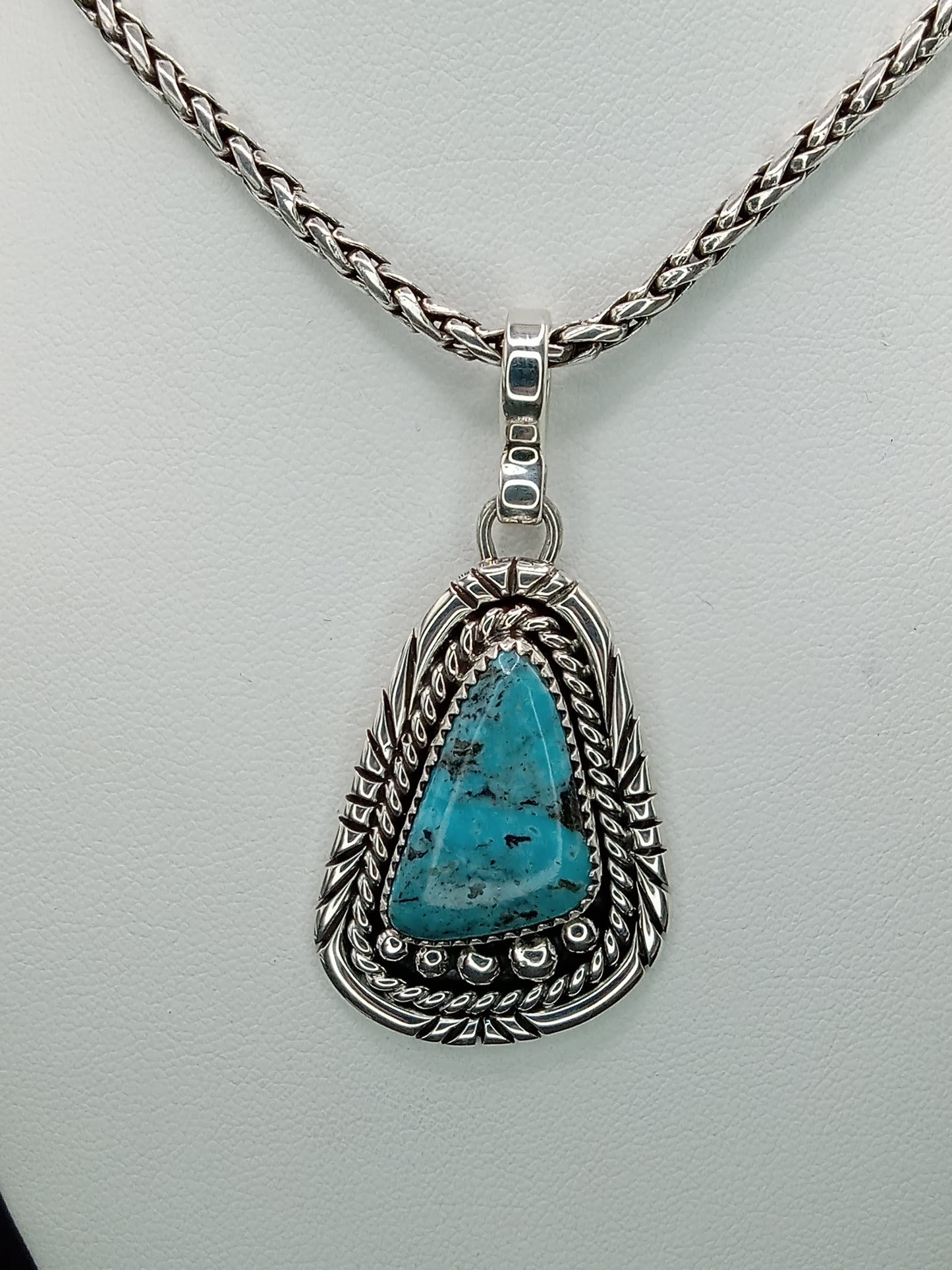 Desert Treasure: Turquoise Pendent, set in Sterling Silver