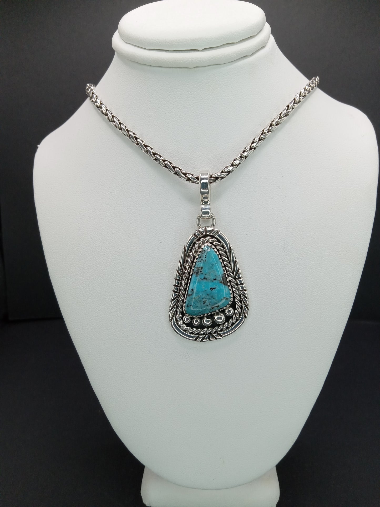 Desert Treasure: Turquoise Pendent, set in Sterling Silver