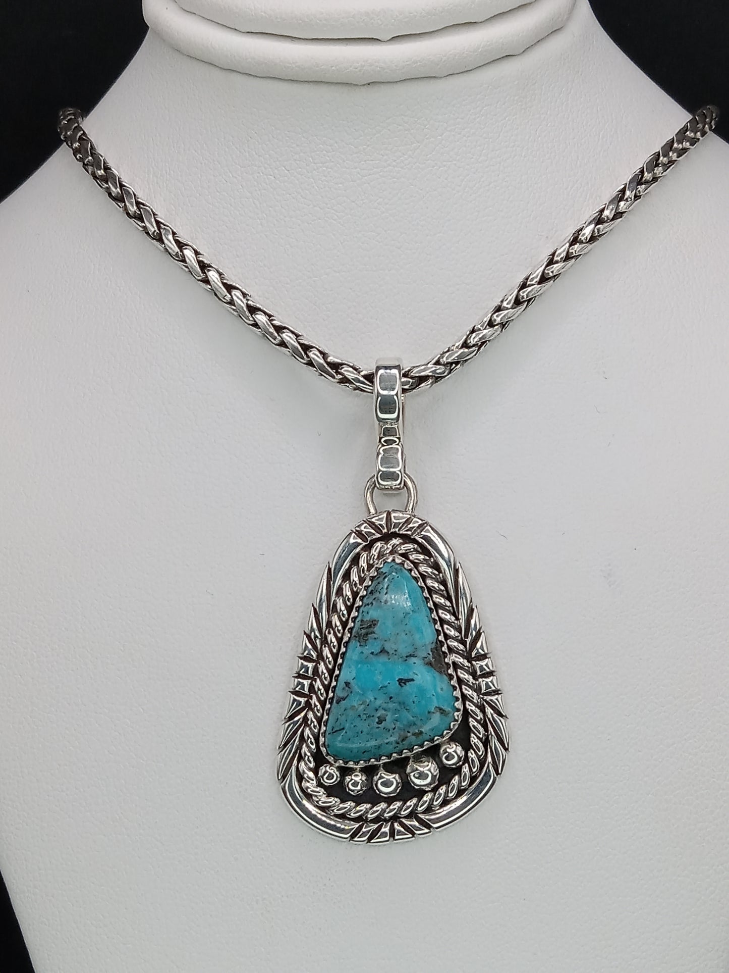 Desert Treasure: Turquoise Pendent, set in Sterling Silver