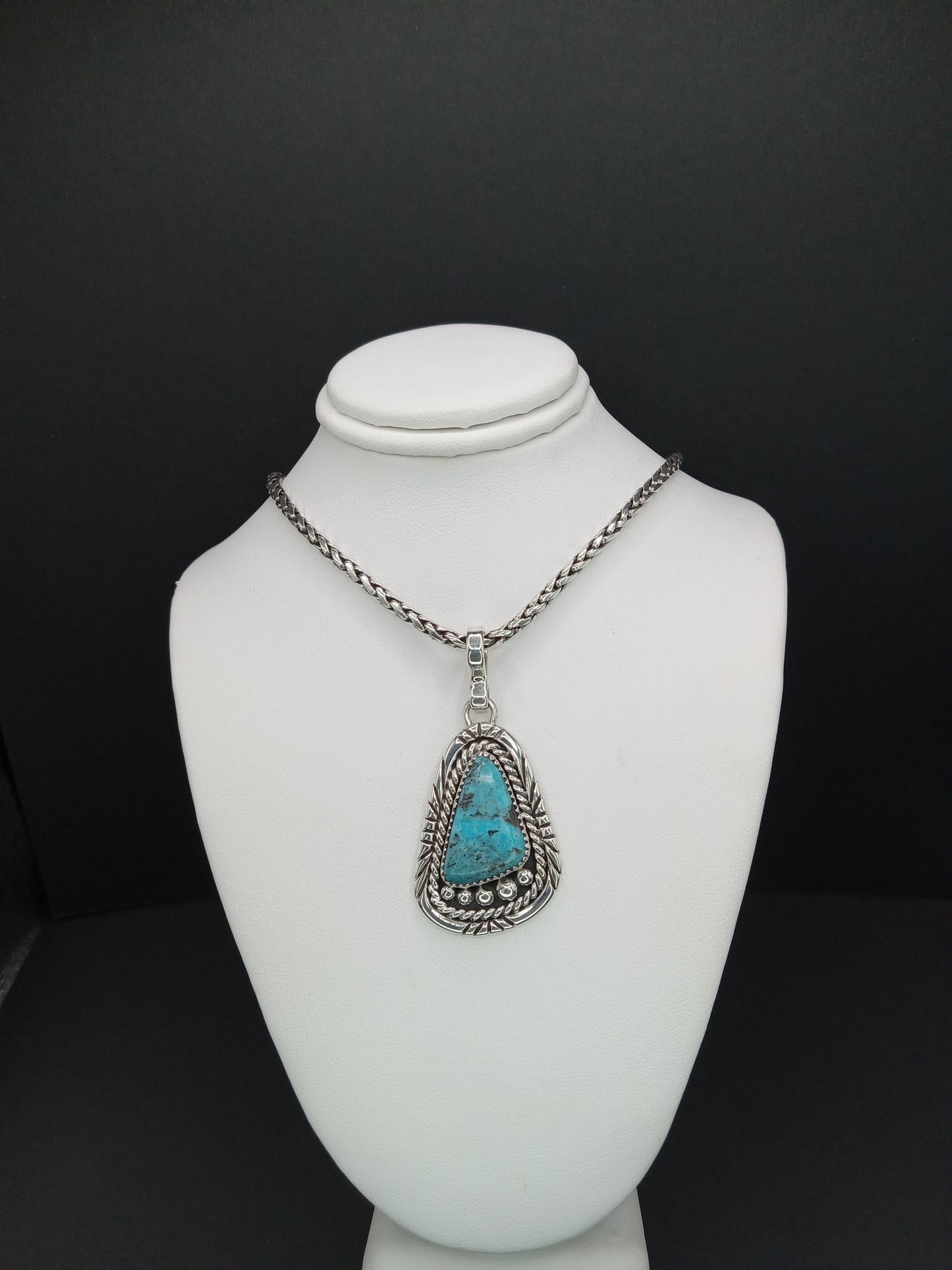 Desert Treasure: Turquoise Pendent, set in Sterling Silver
