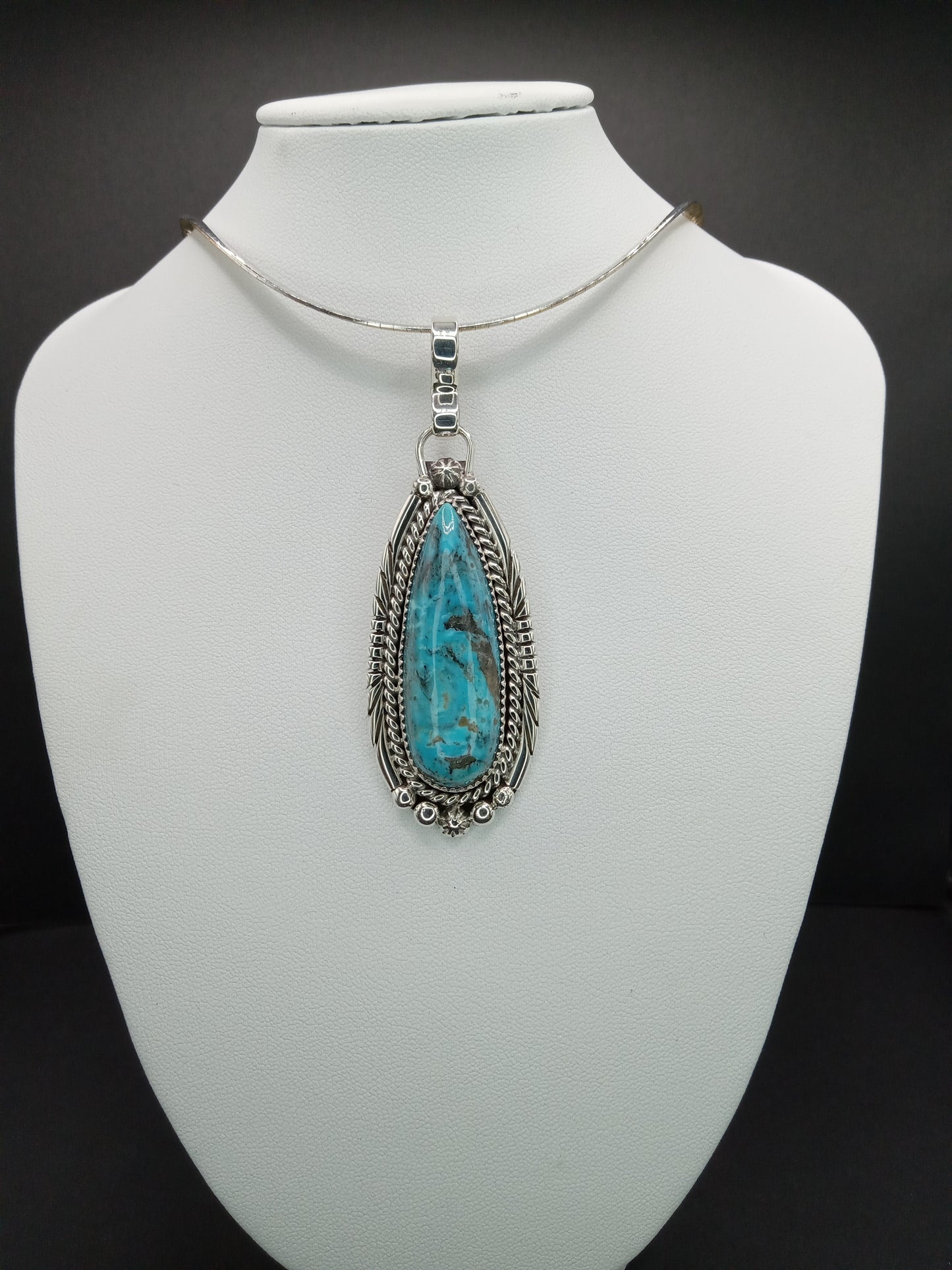 Desert Treasure: Turquoise Pendent, set in Sterling Silver