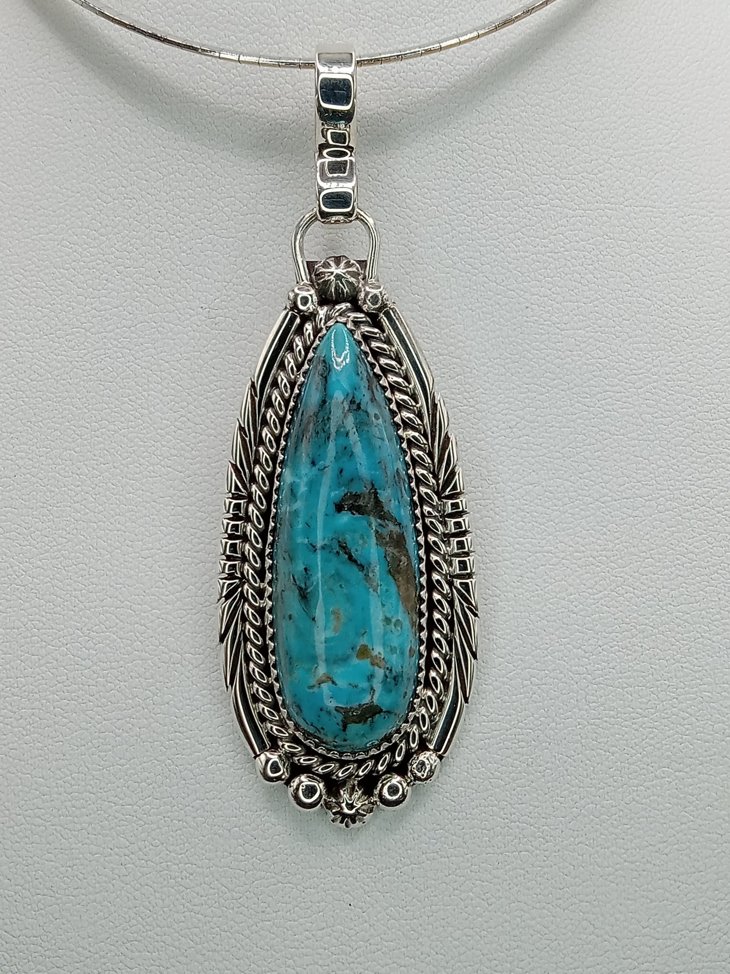 Desert Treasure: Turquoise Pendent, set in Sterling Silver