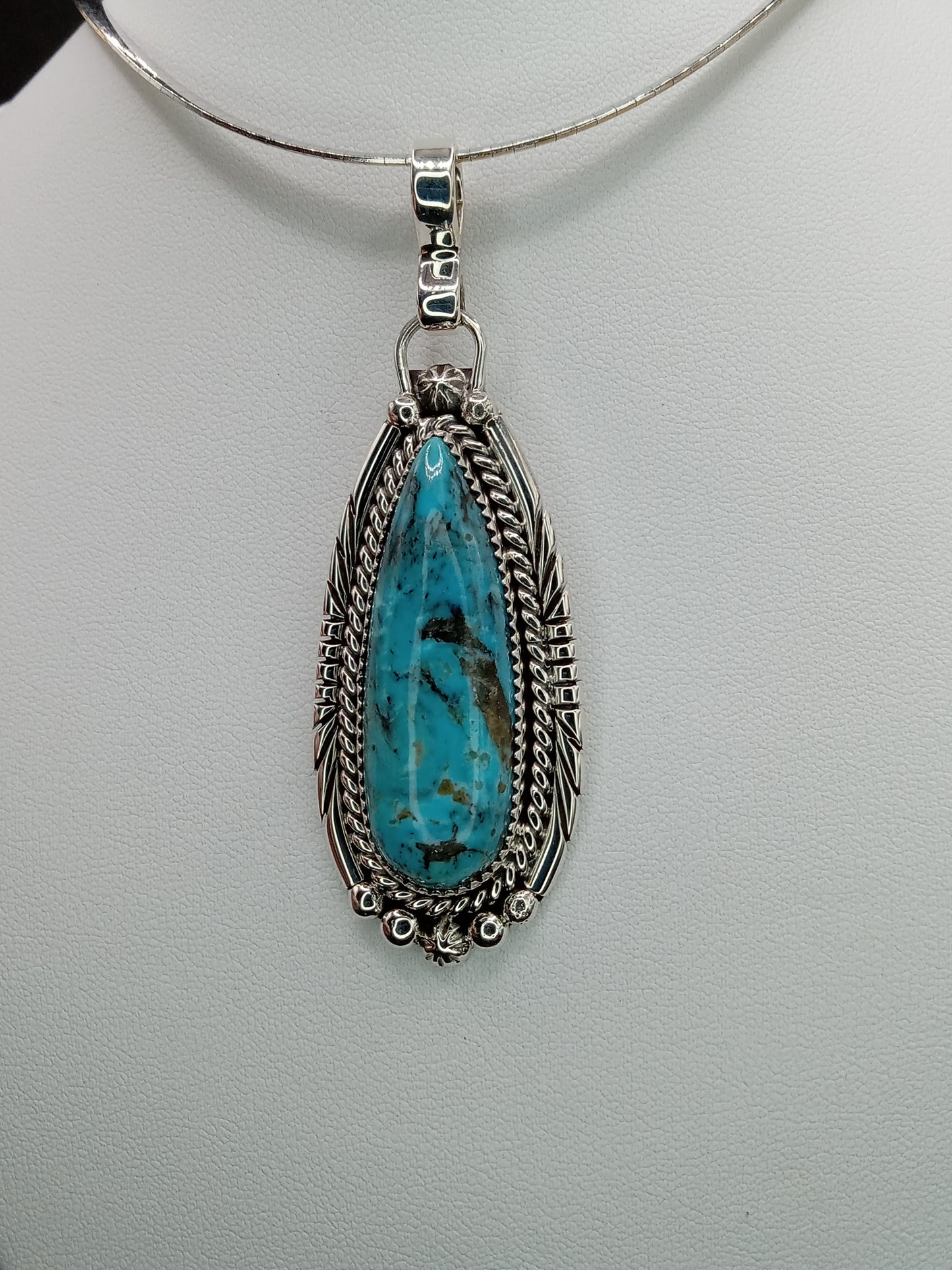 Desert Treasure: Turquoise Pendent, set in Sterling Silver