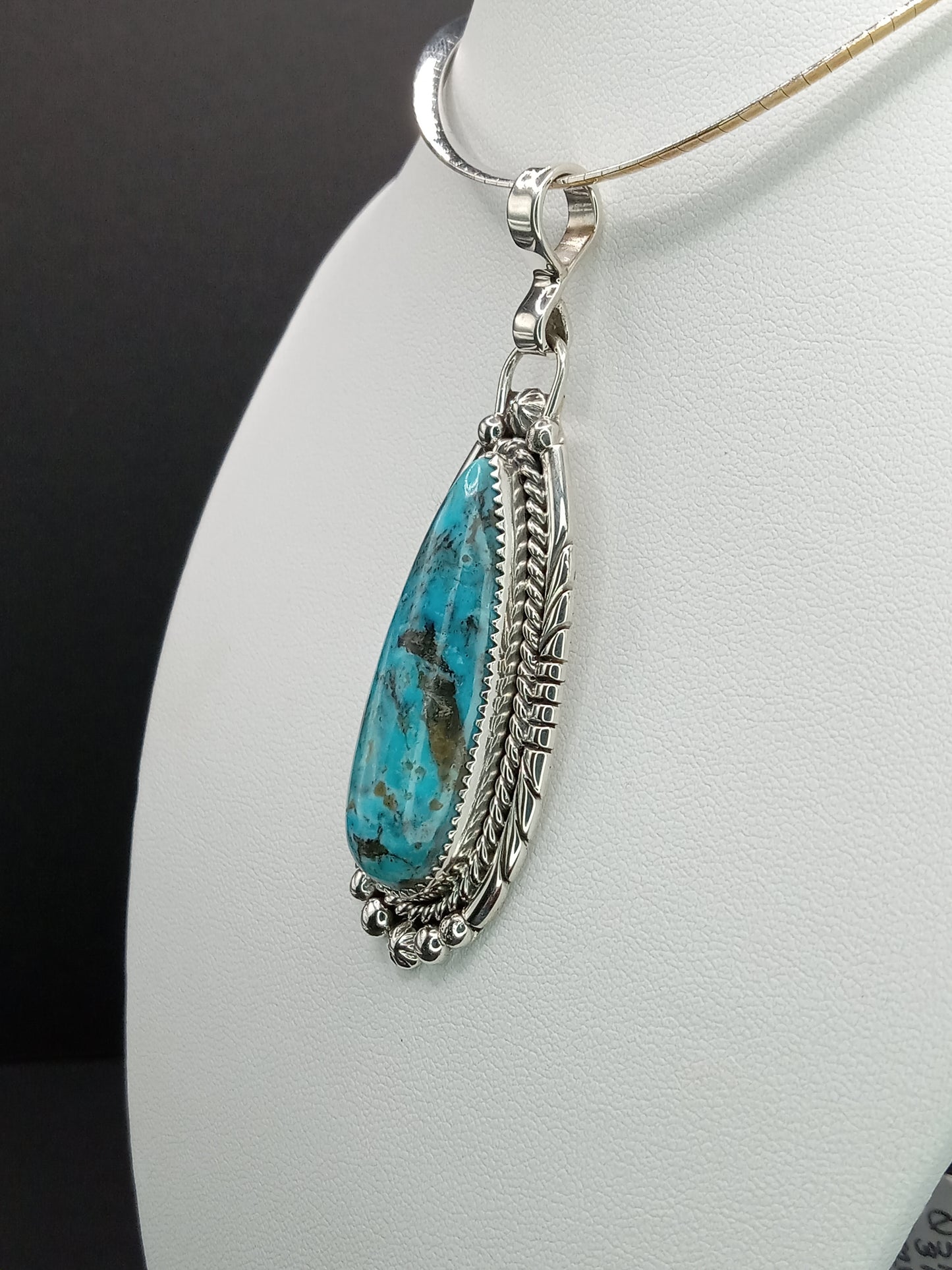 Desert Treasure: Turquoise Pendent, set in Sterling Silver