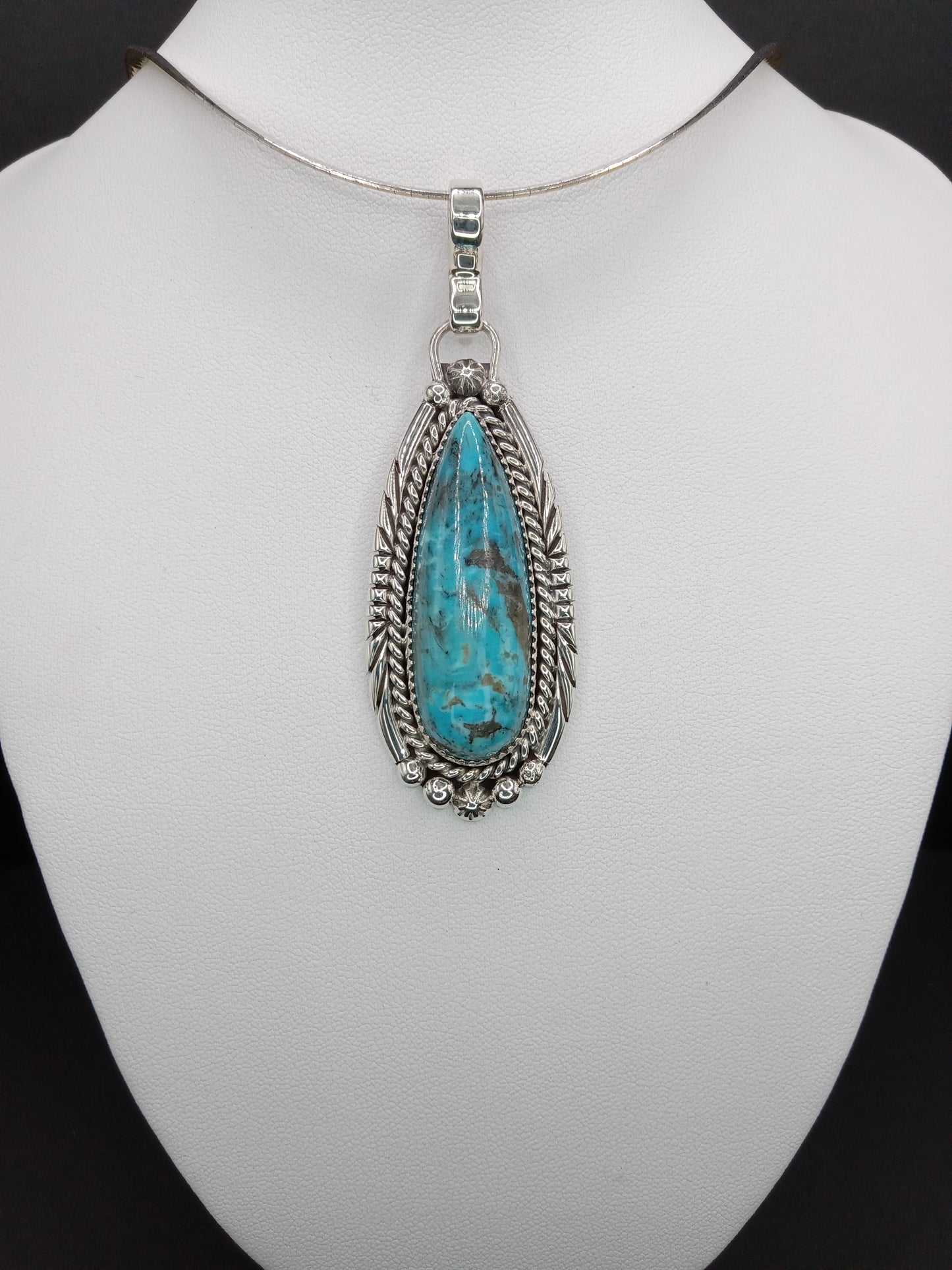 Desert Treasure: Turquoise Pendent, set in Sterling Silver