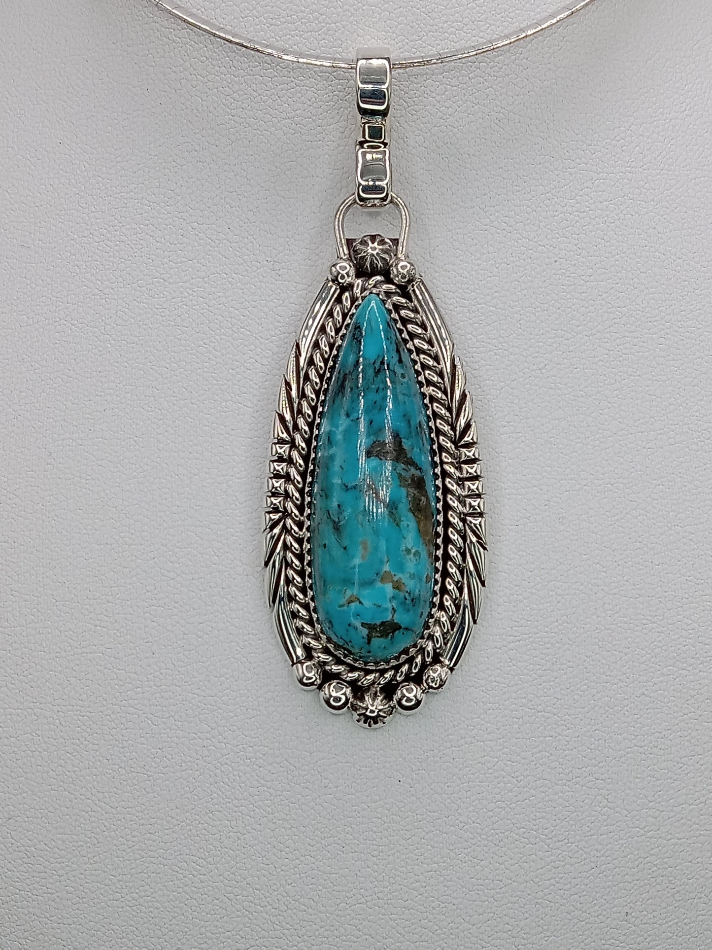 Desert Treasure: Turquoise Pendent, set in Sterling Silver