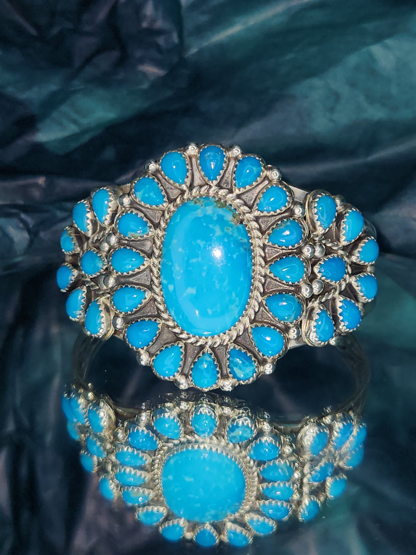 Desert Treasure: Kingman Turquoise Cuff Bracelet
