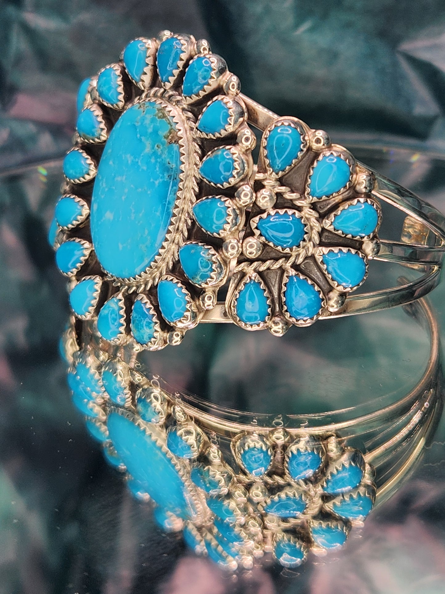 Desert Treasure: Kingman Turquoise Cuff Bracelet