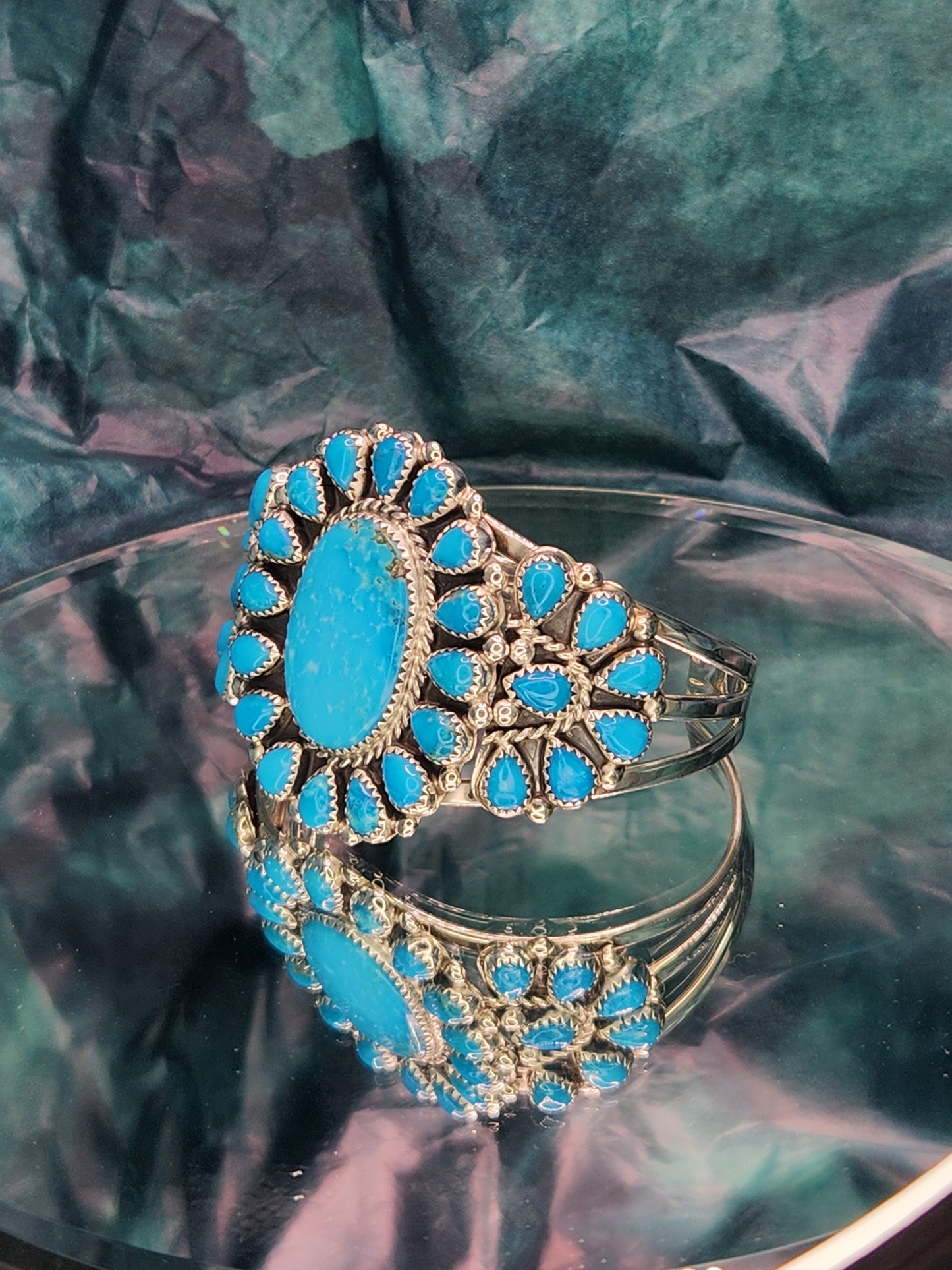 Desert Treasure: Kingman Turquoise Cuff Bracelet