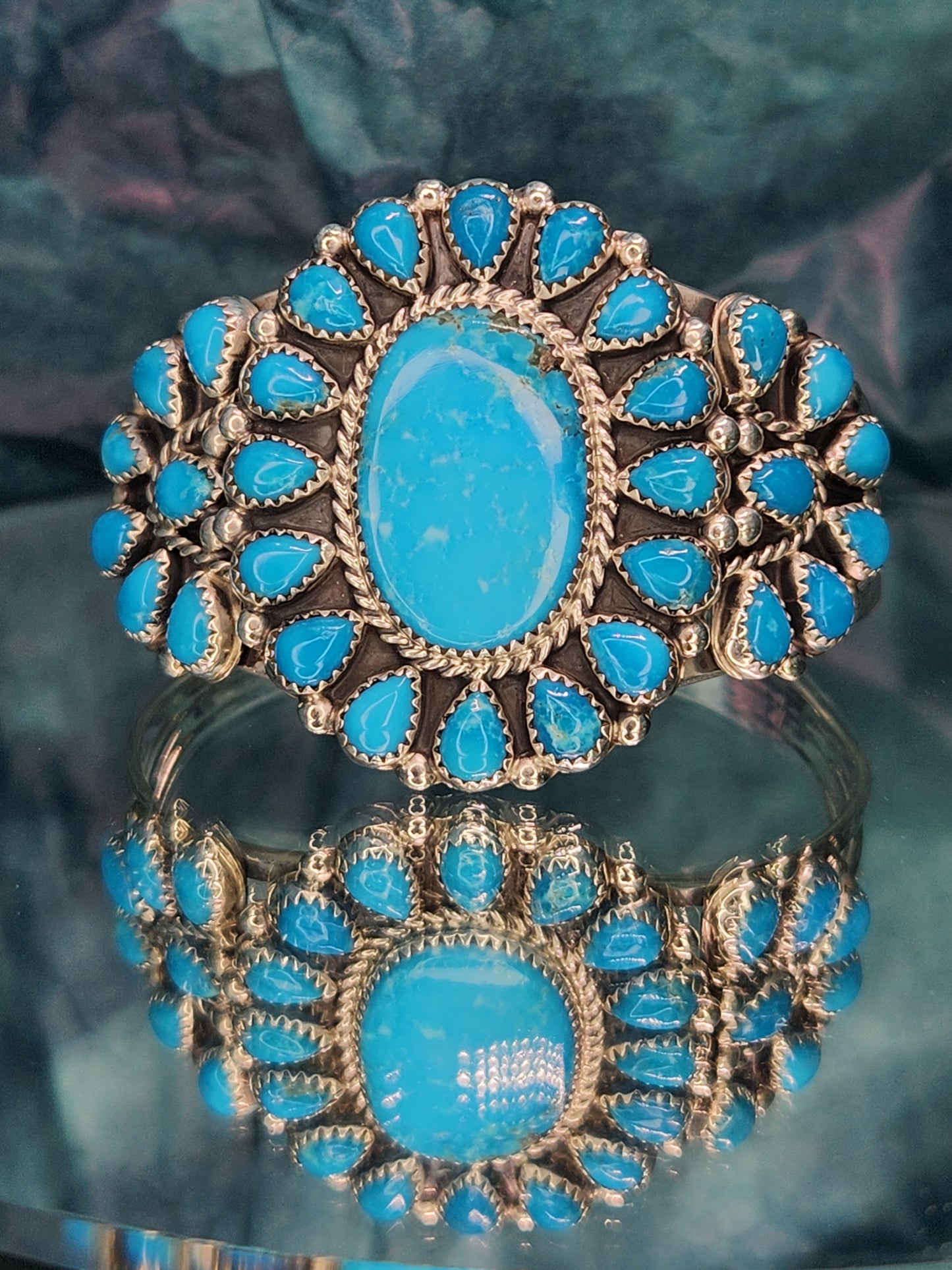 Desert Treasure: Kingman Turquoise Cuff Bracelet