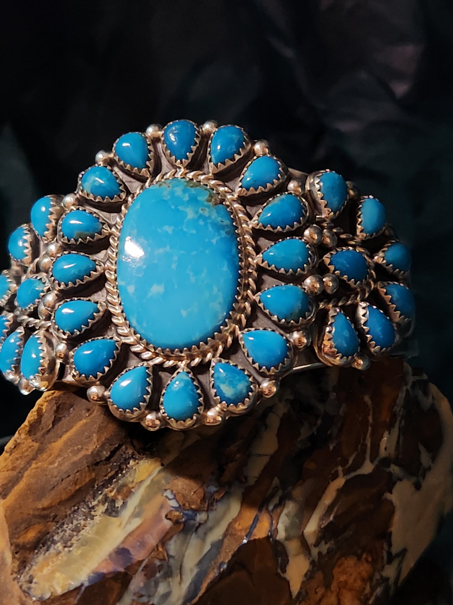 Desert Treasure: Kingman Turquoise Cuff Bracelet
