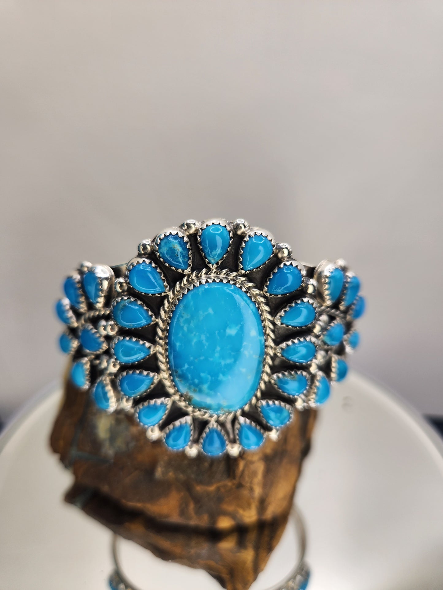 Desert Treasure: Kingman Turquoise Cuff Bracelet