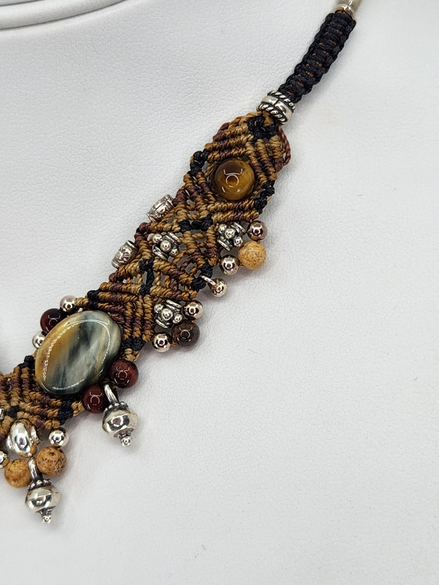 Isha Elafi - Bolder Opal and Picture Jasper Necklace