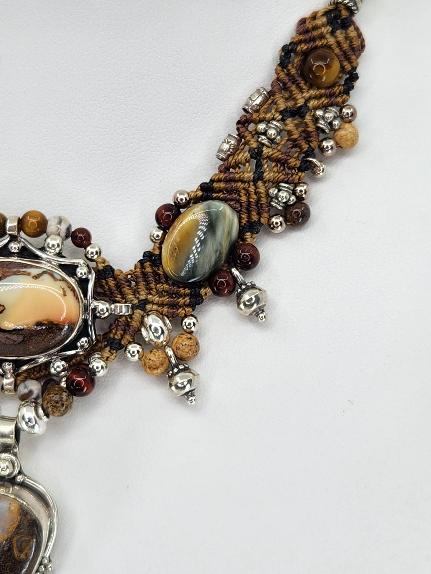Isha Elafi - Bolder Opal and Picture Jasper Necklace