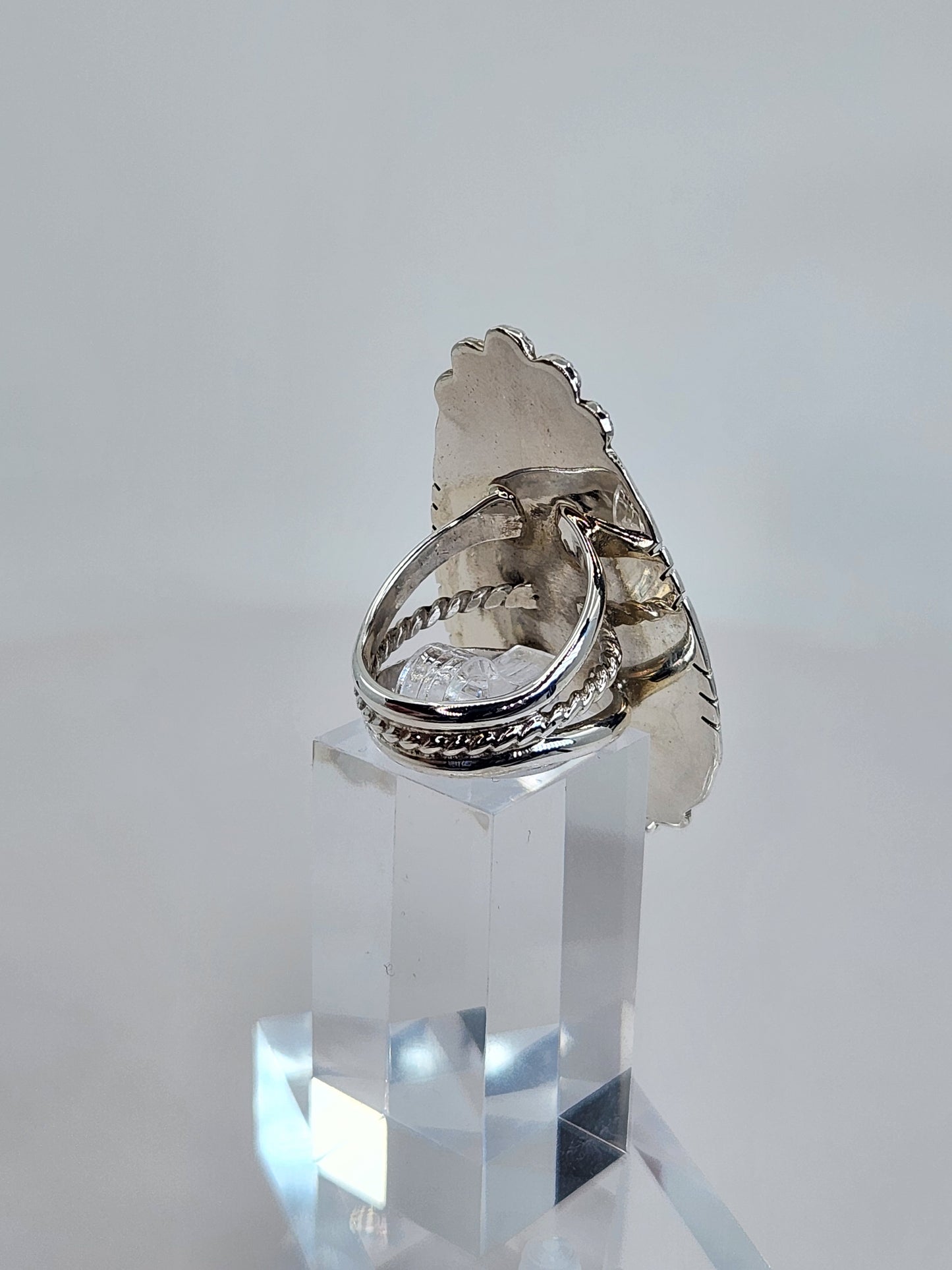 Desert Treasure: Turquoise Ring Set in Sterling Silver