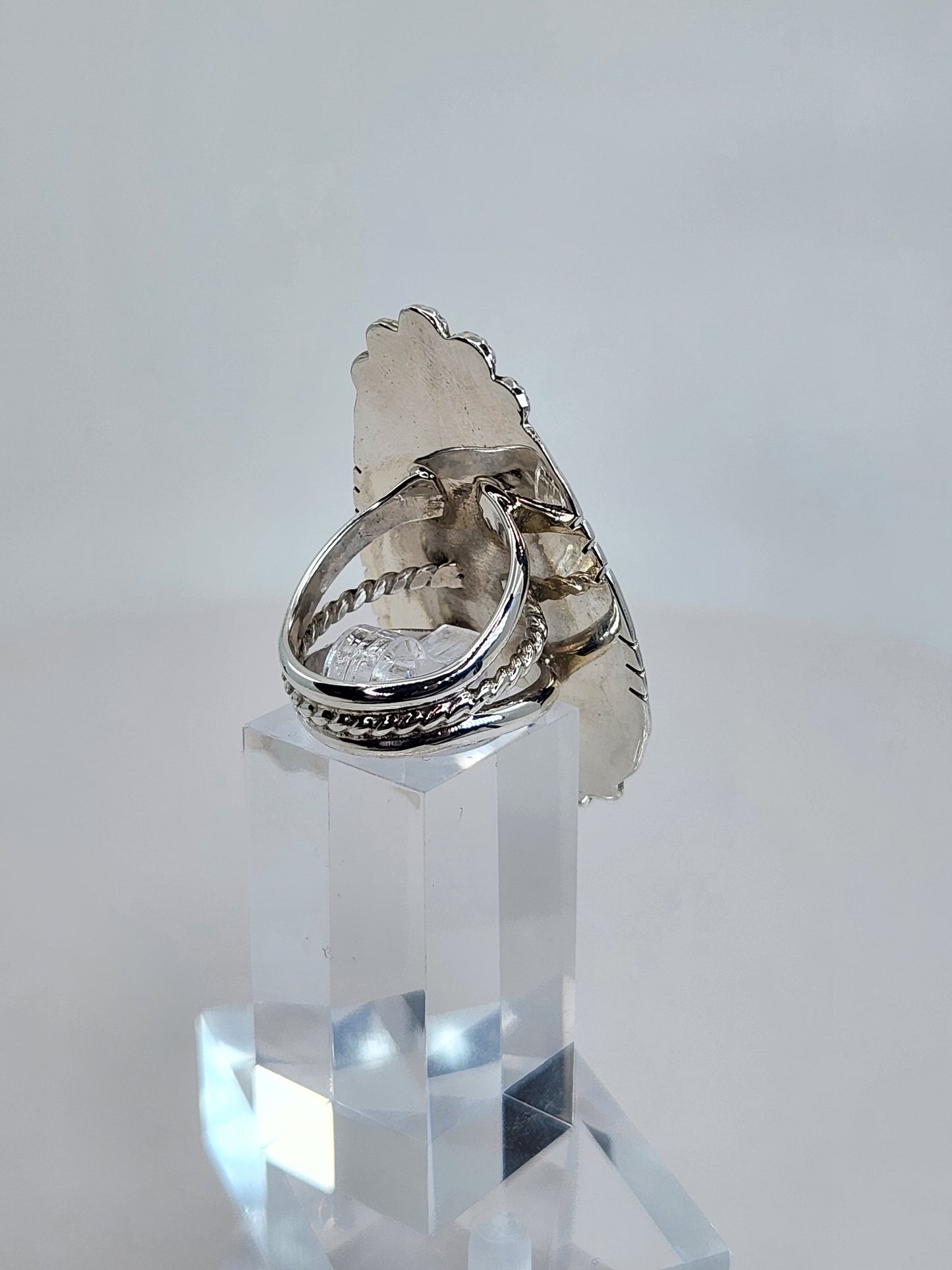 Desert Treasure: Turquoise Ring Set in Sterling Silver