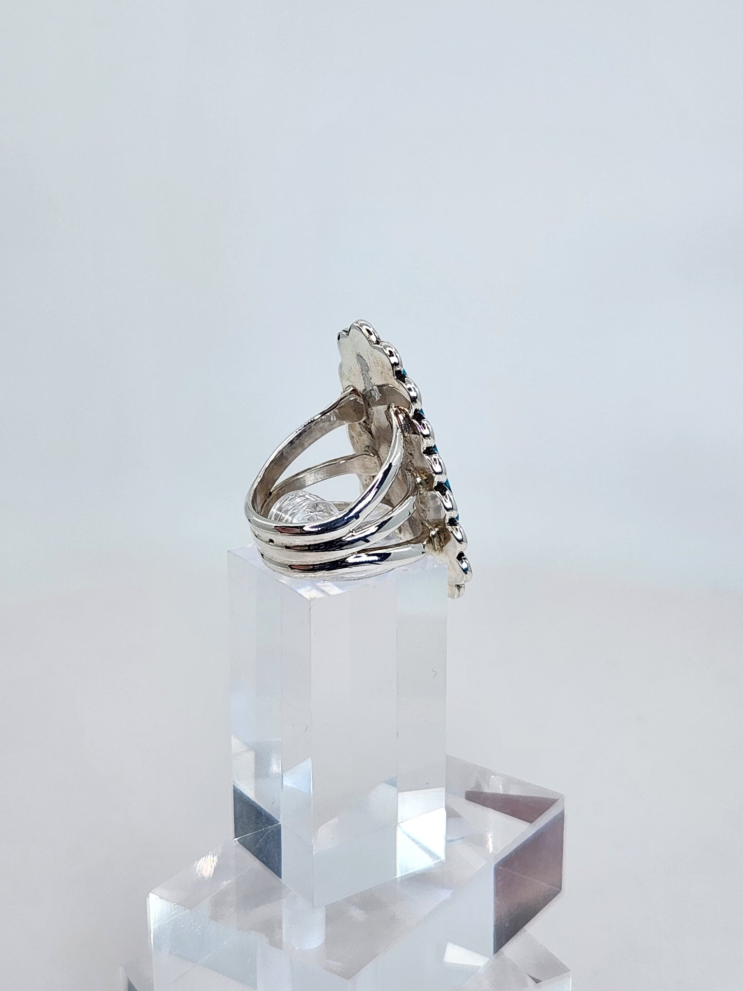 Desert Treasure: Turquoise Ring Set in Sterling Silver