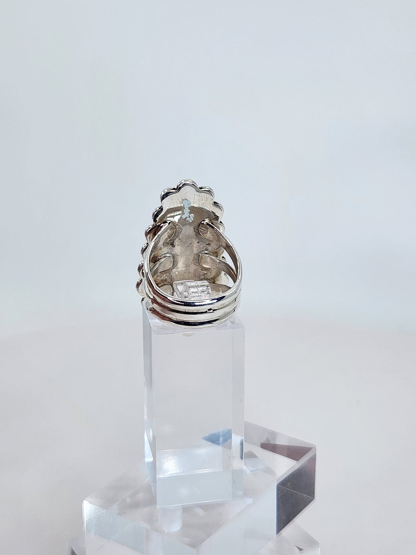 Desert Treasure: Turquoise Ring Set in Sterling Silver