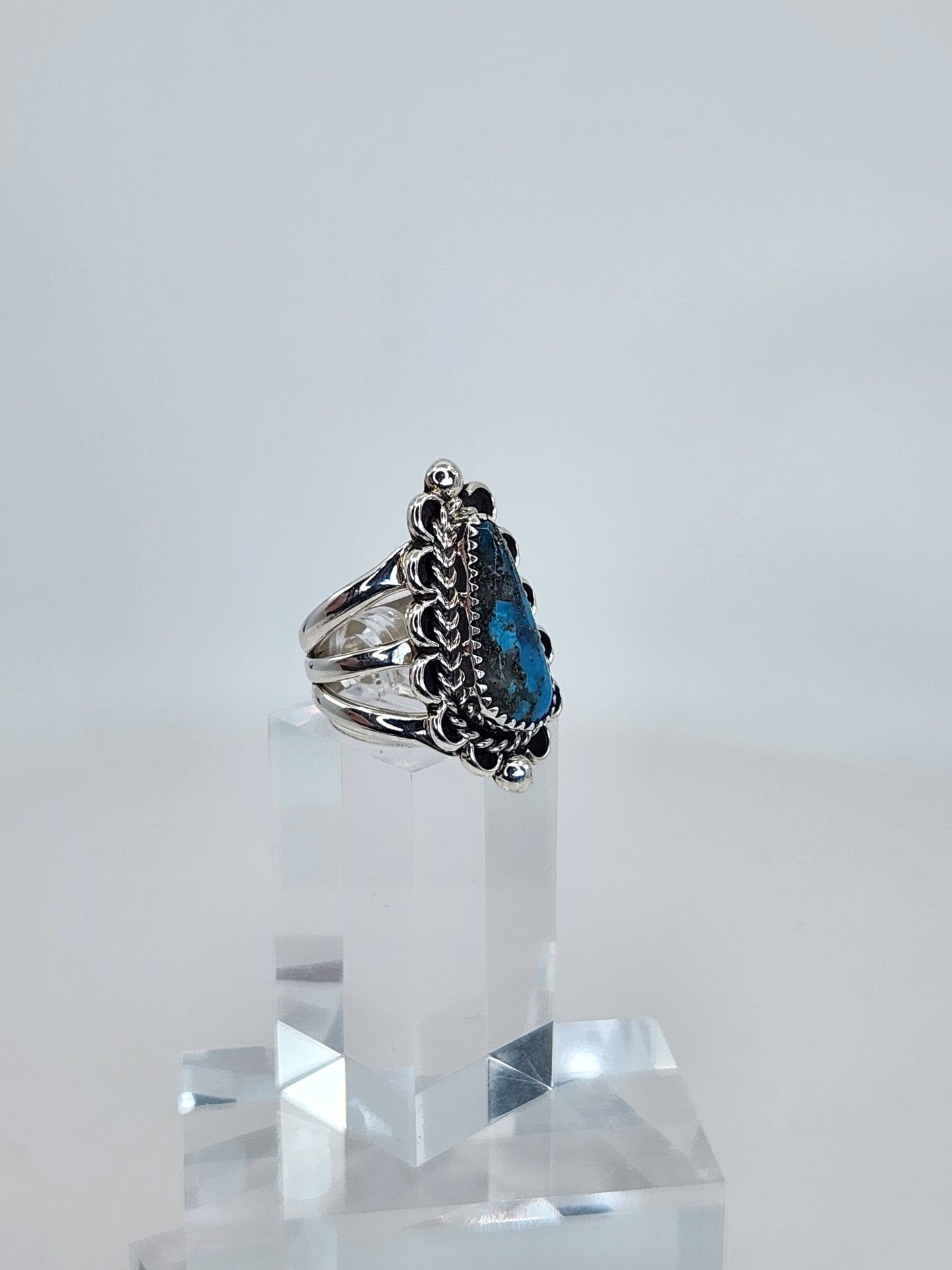 Desert Treasure: Turquoise Ring Set in Sterling Silver
