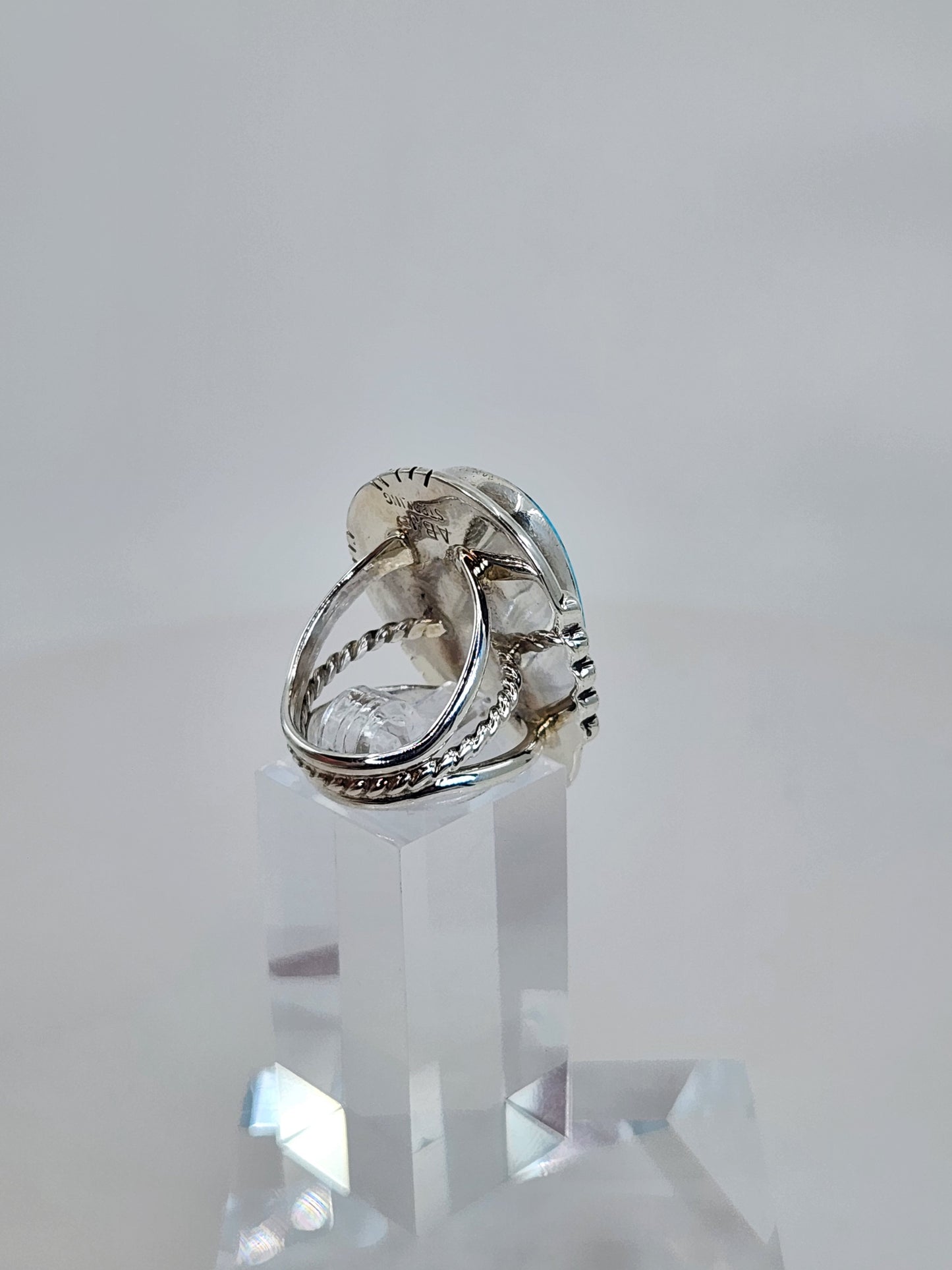 Desert Treasure: Turquoise Ring Set in Sterling Silver
