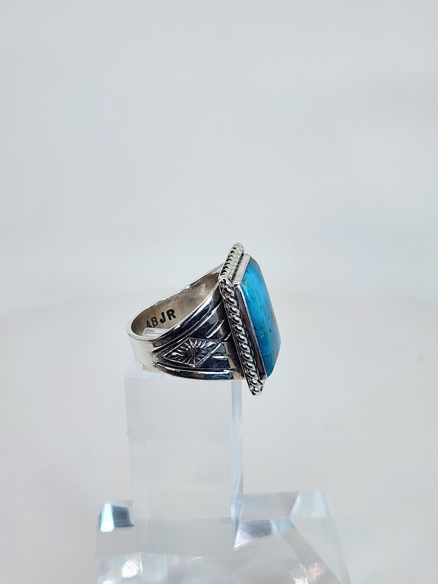 Desert Treasure: Turquoise Ring Set in Sterling Silver