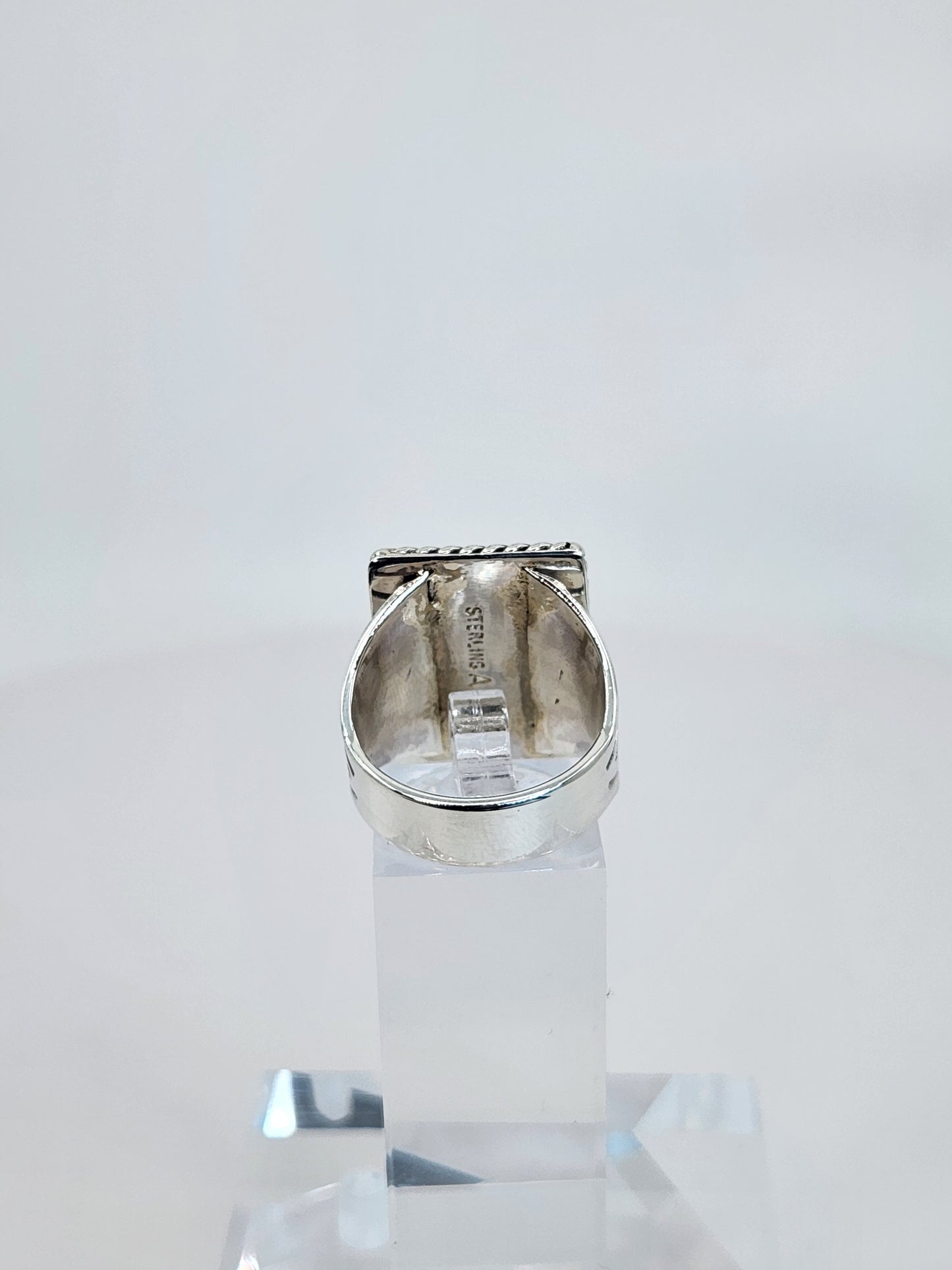 Desert Treasure: Turquoise Ring Set in Sterling Silver
