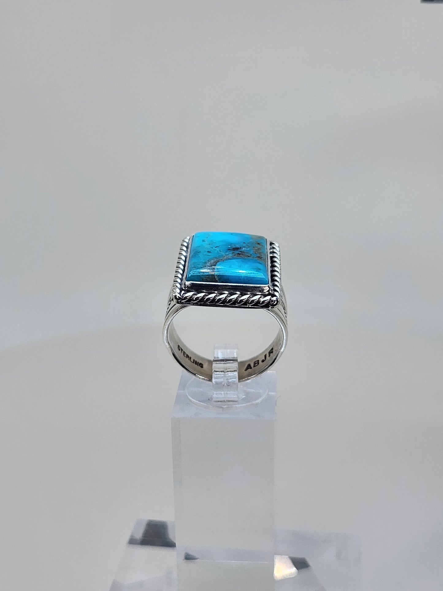 Desert Treasure: Turquoise Ring Set in Sterling Silver