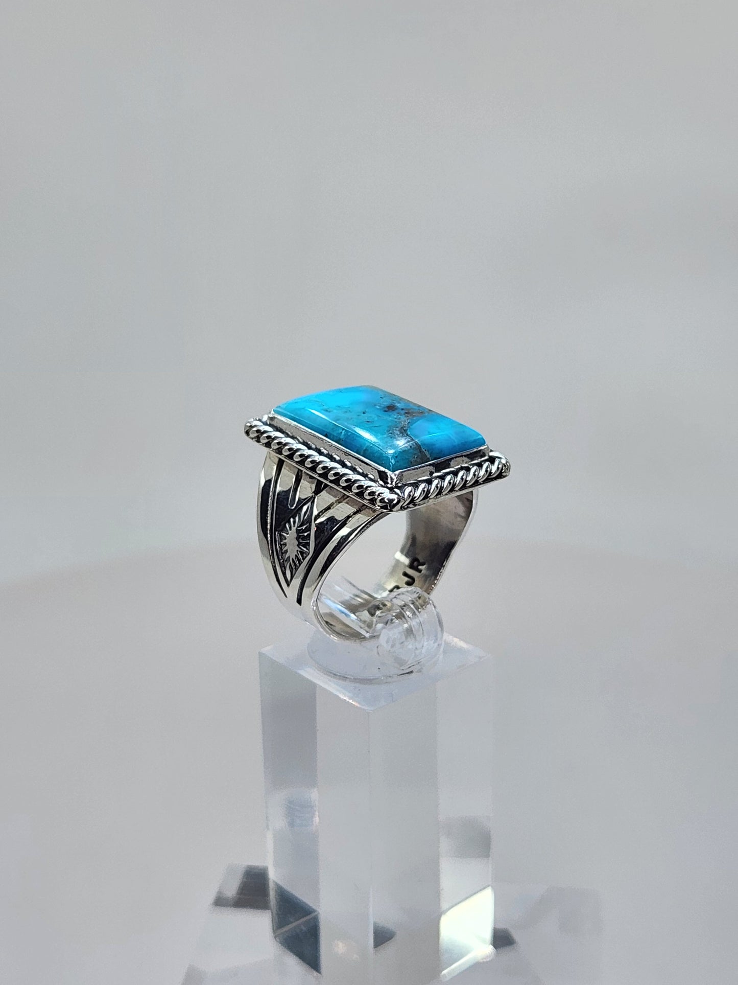Desert Treasure: Turquoise Ring Set in Sterling Silver