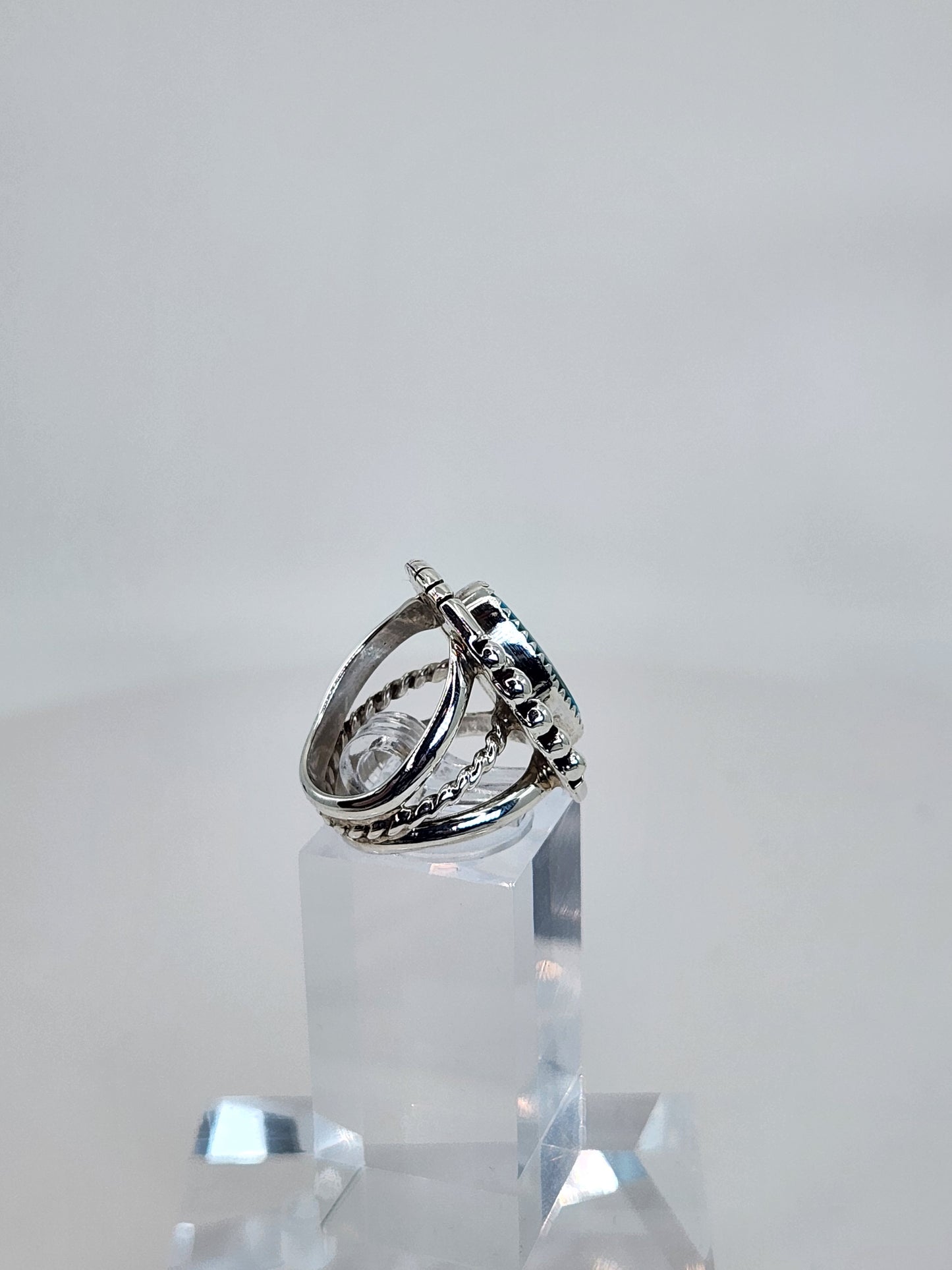 Desert Treasure: Turquoise Ring Set in Sterling Silver