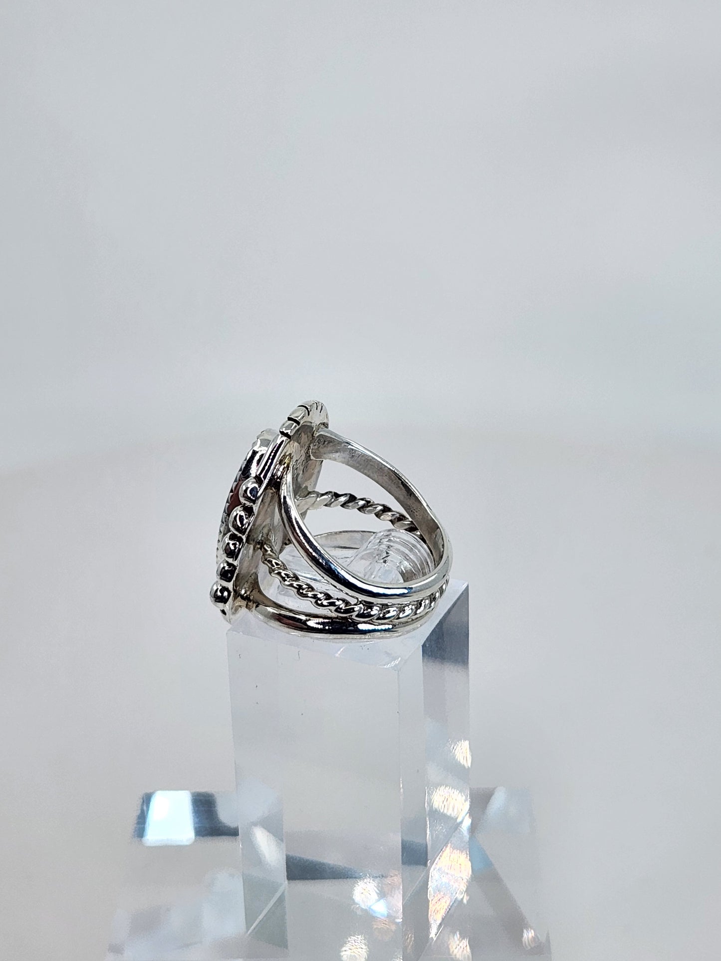 Desert Treasure: Turquoise Ring Set in Sterling Silver