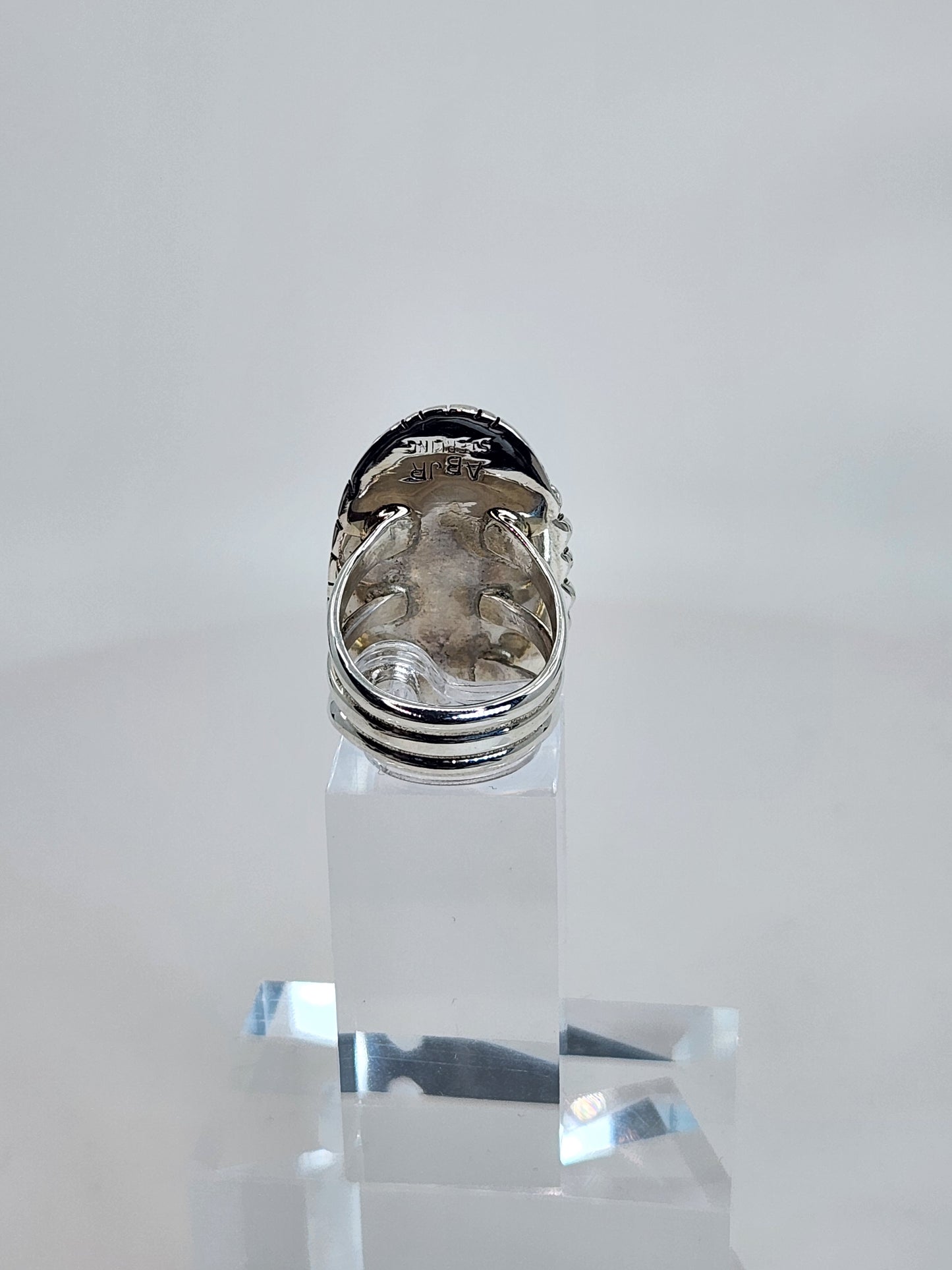Desert Treasure: Turquoise Ring Set in Sterling Silver