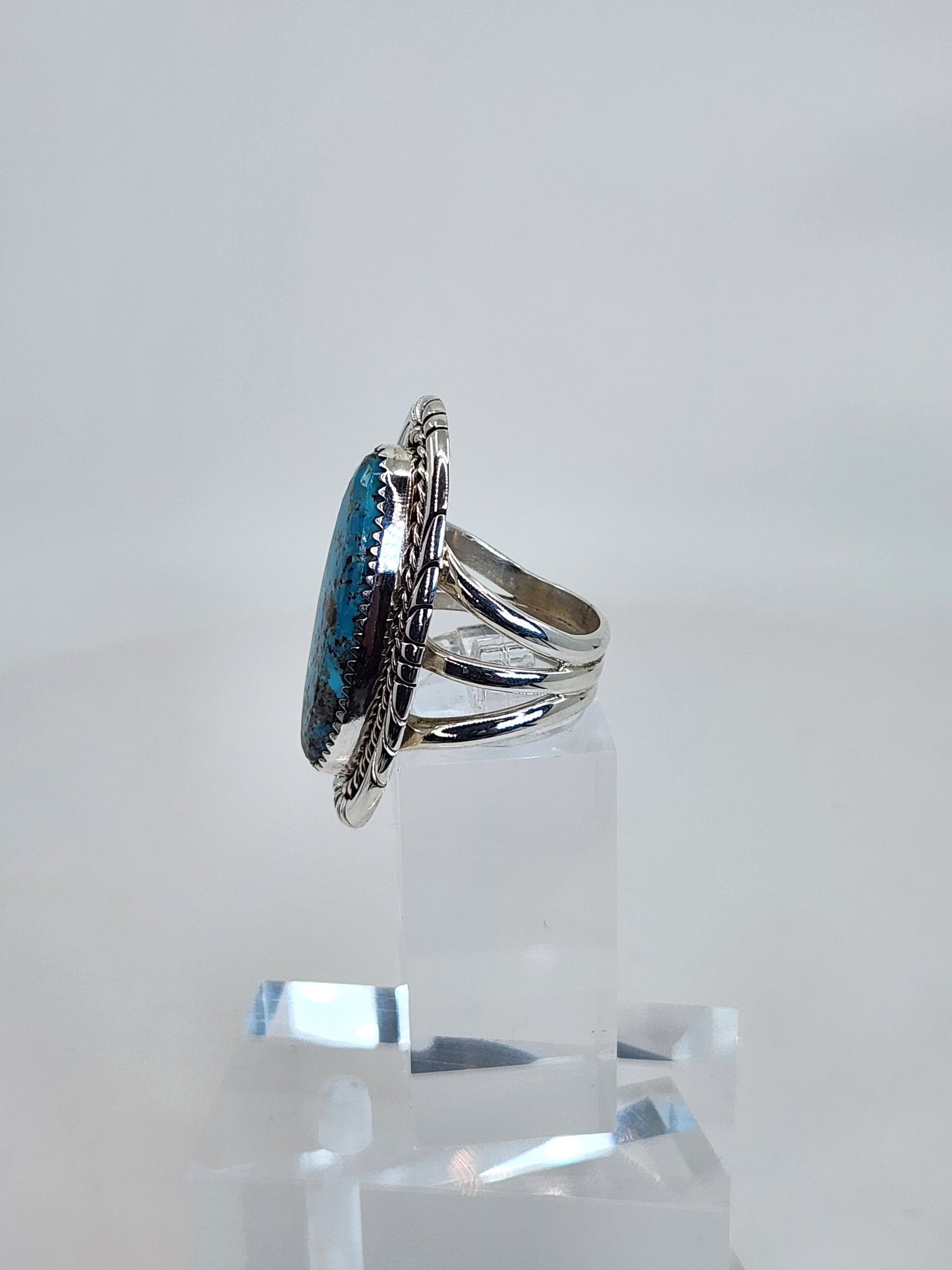Desert Treasure: Turquoise Ring Set in Sterling Silver