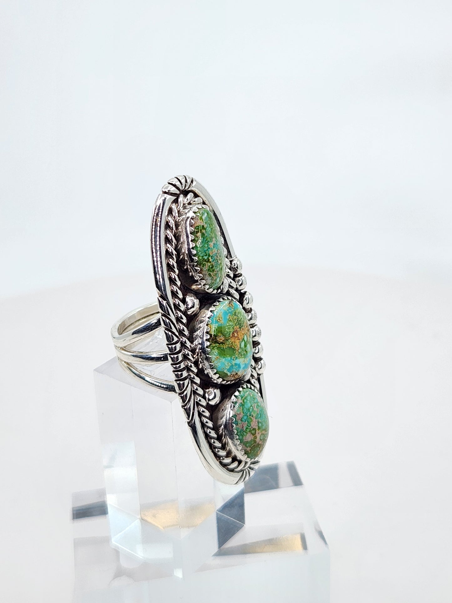 Desert Treasure: Turquoise Ring Set in Sterling Silver