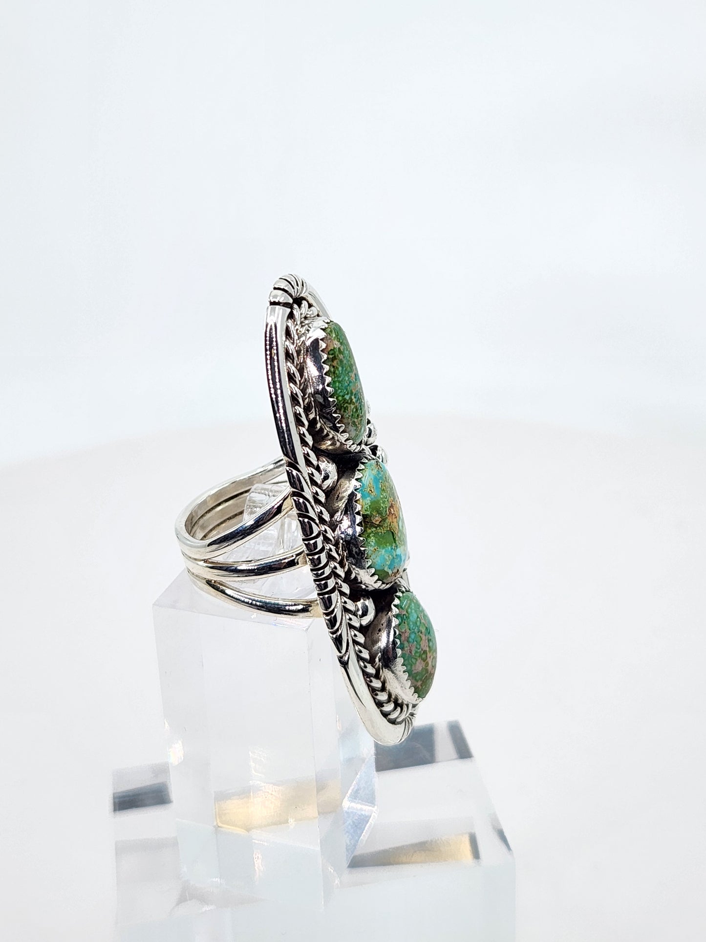 Desert Treasure: Turquoise Ring Set in Sterling Silver