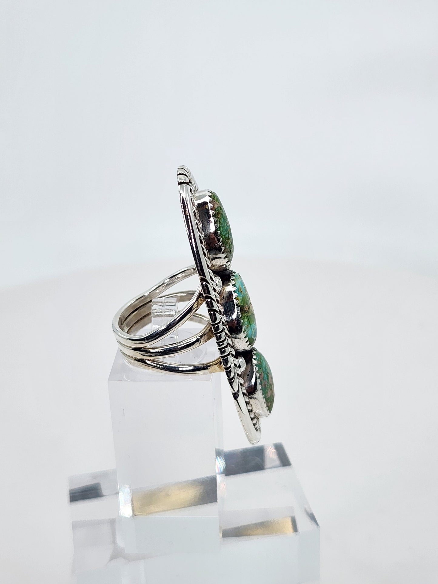 Desert Treasure: Turquoise Ring Set in Sterling Silver