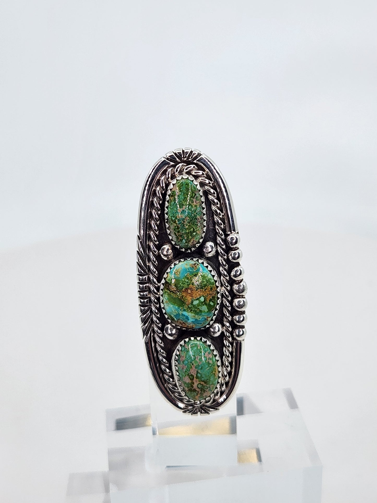 Desert Treasure: Turquoise Ring Set in Sterling Silver